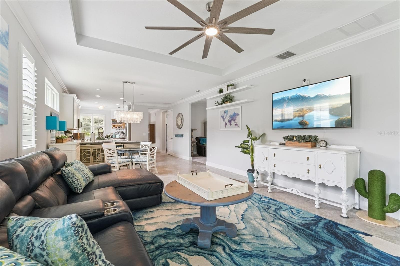 View from the Great Room looking towards the Dining Room & Den - 1305 HAYTON AVE., DELAND