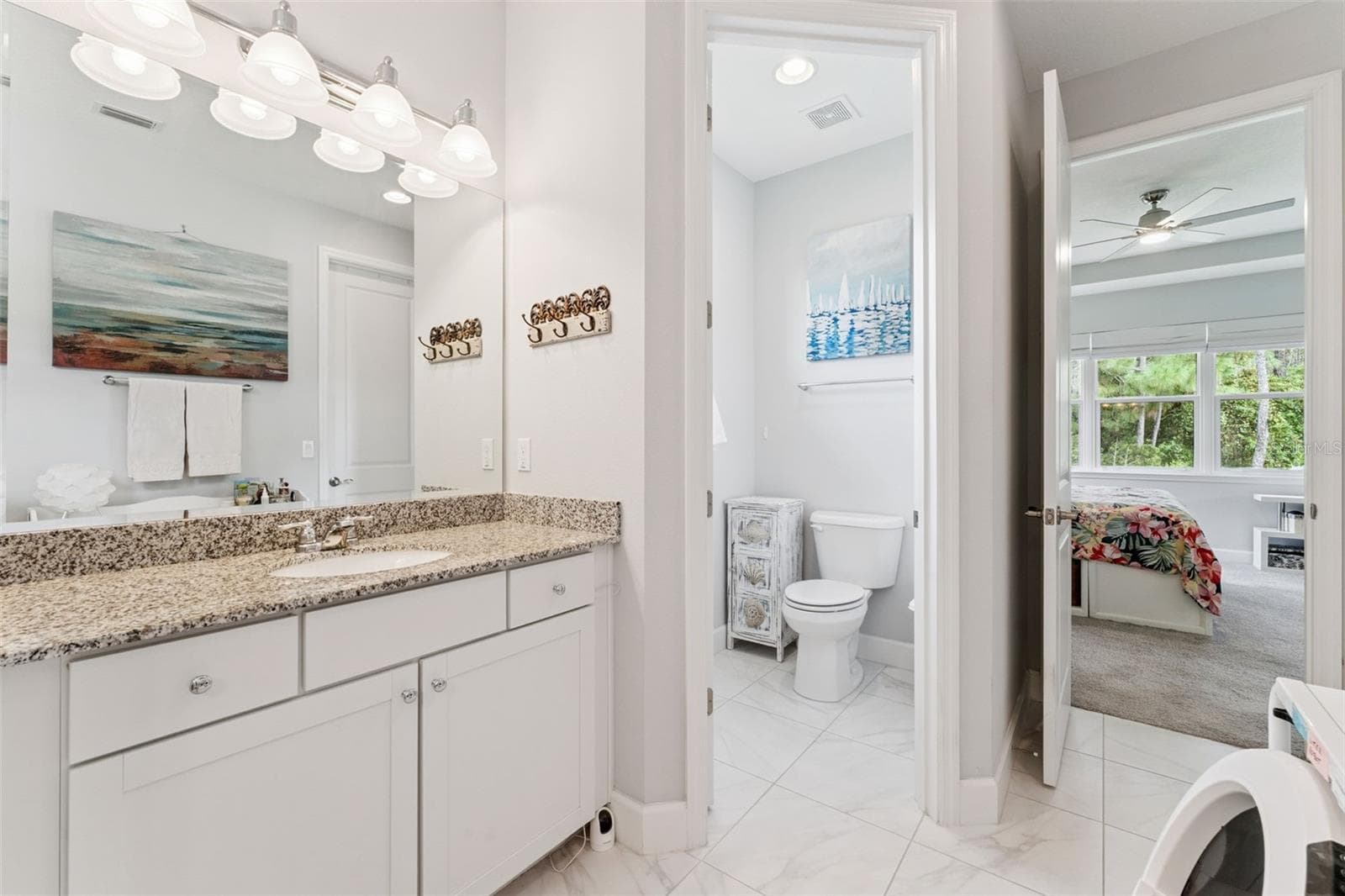 Primary Bathroom w/ door to bedroom - 1305 HAYTON AVE., DELAND