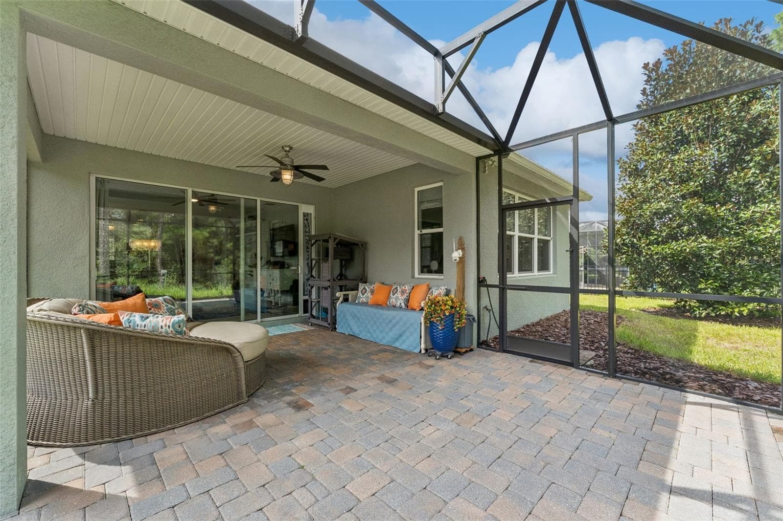 View of the screen enclosed covered patio - 1305 HAYTON AVE., DELAND