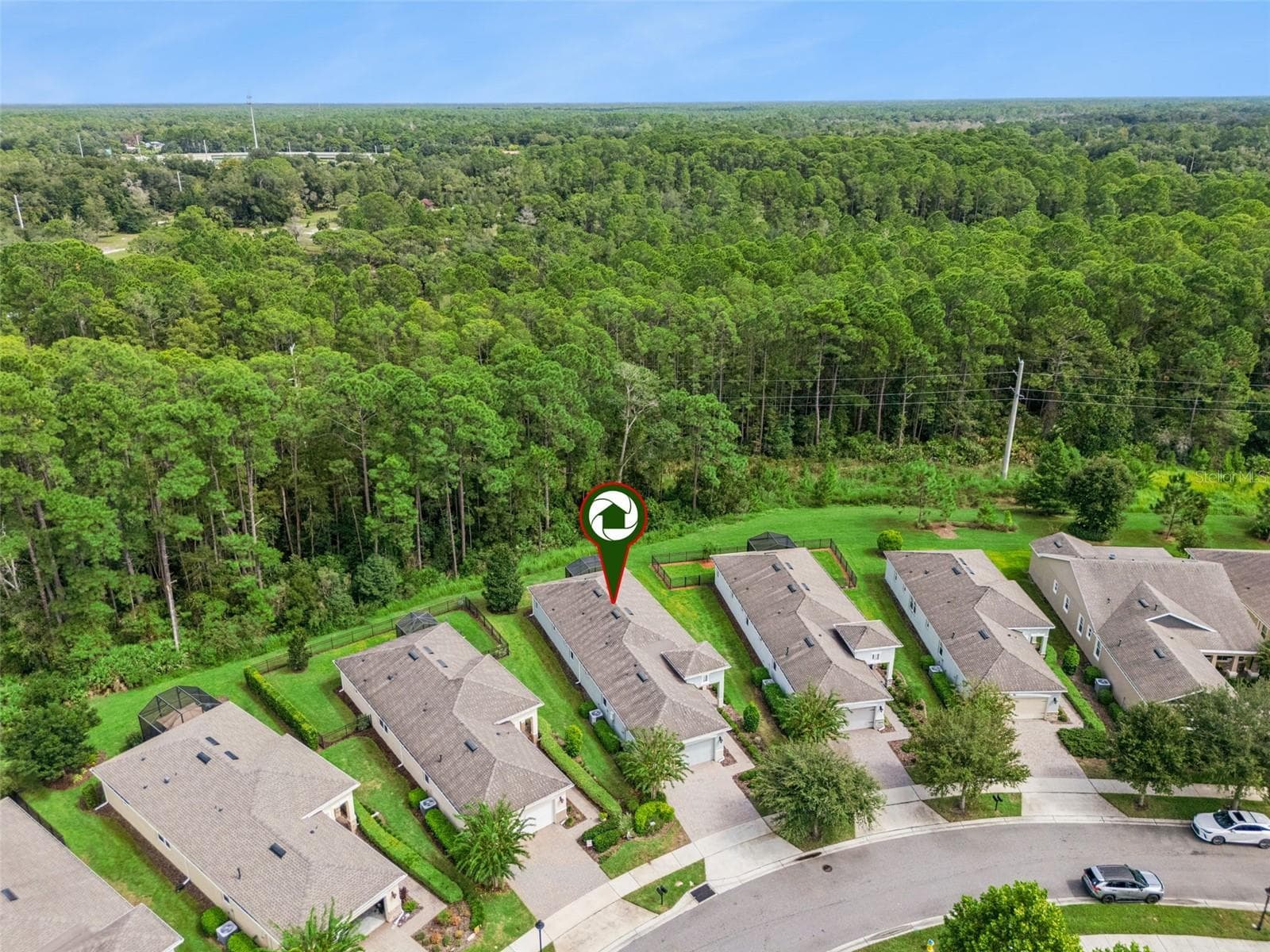 Aerial view of the Home's location - 1305 HAYTON AVE., DELAND