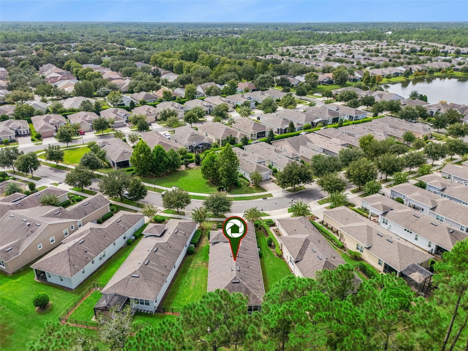 Aerial view of the Home's location & surrounding neighborhood area - 1305 HAYTON AVE., DELAND