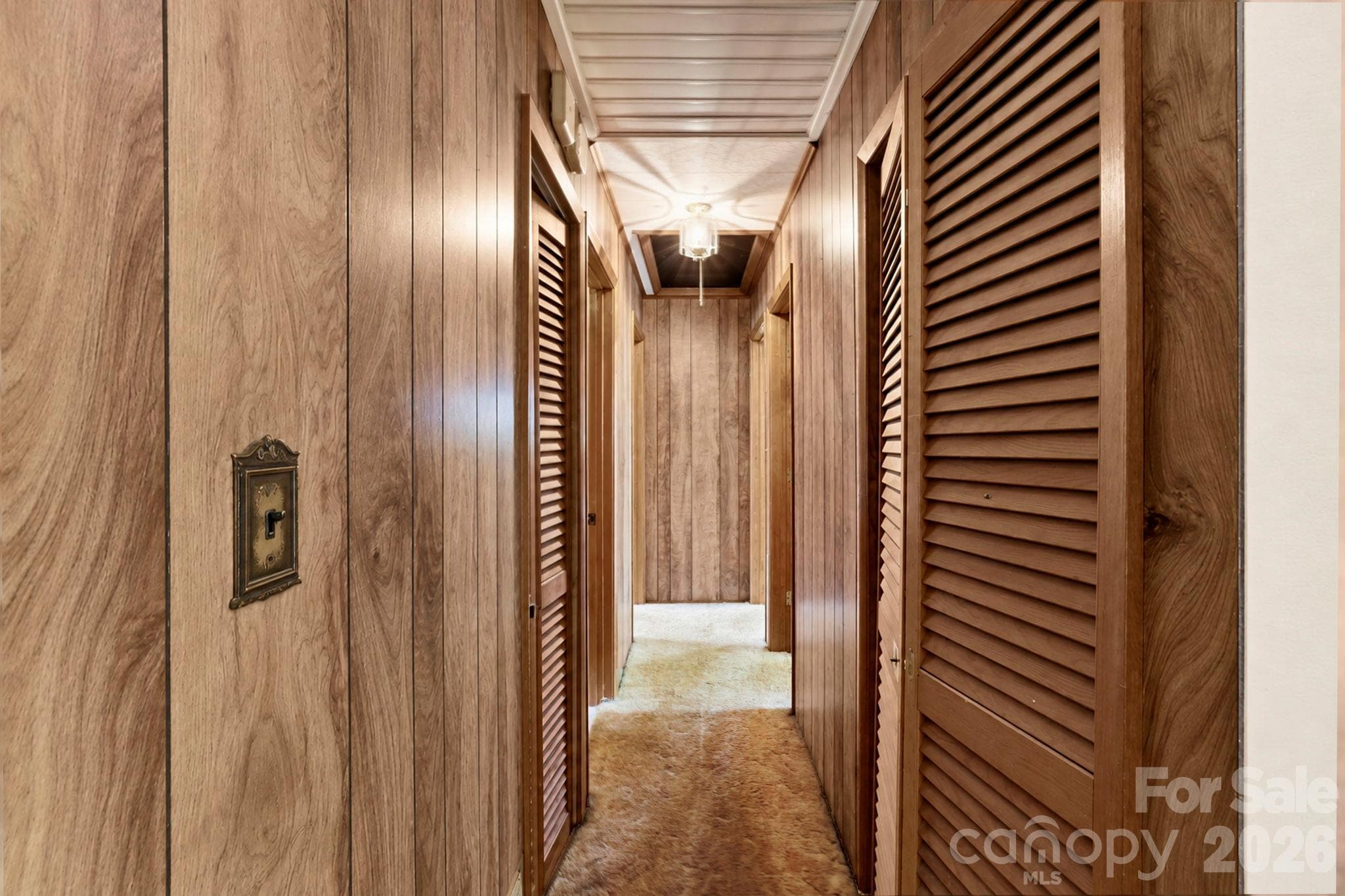 Hallway off of Living Room, leads to 3 Bedrooms & 1 Full Bath - 648 Crystal Drive - 648 Crystal Drive, Hendersonville