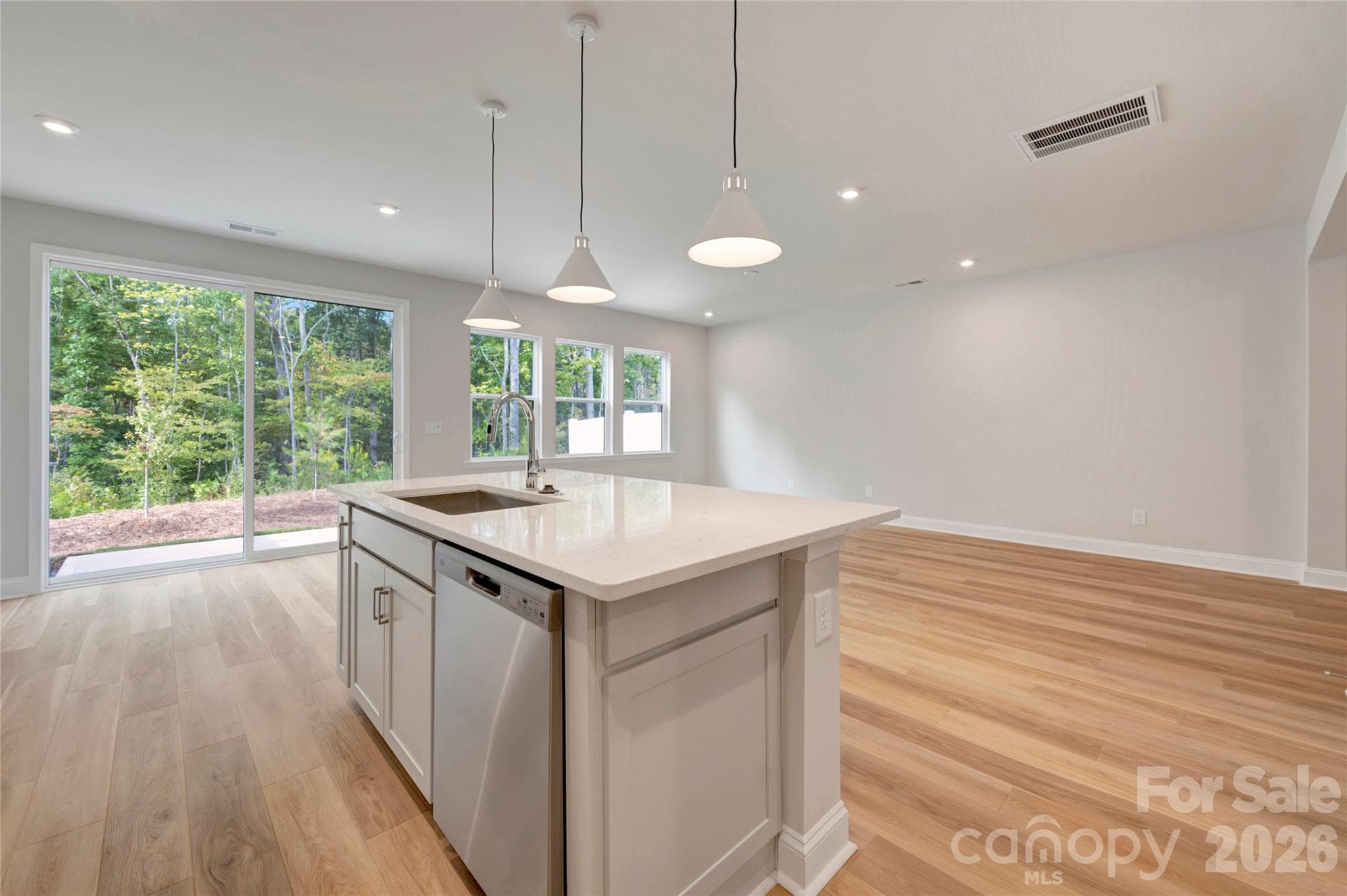 Light filled great room - Fort Mill