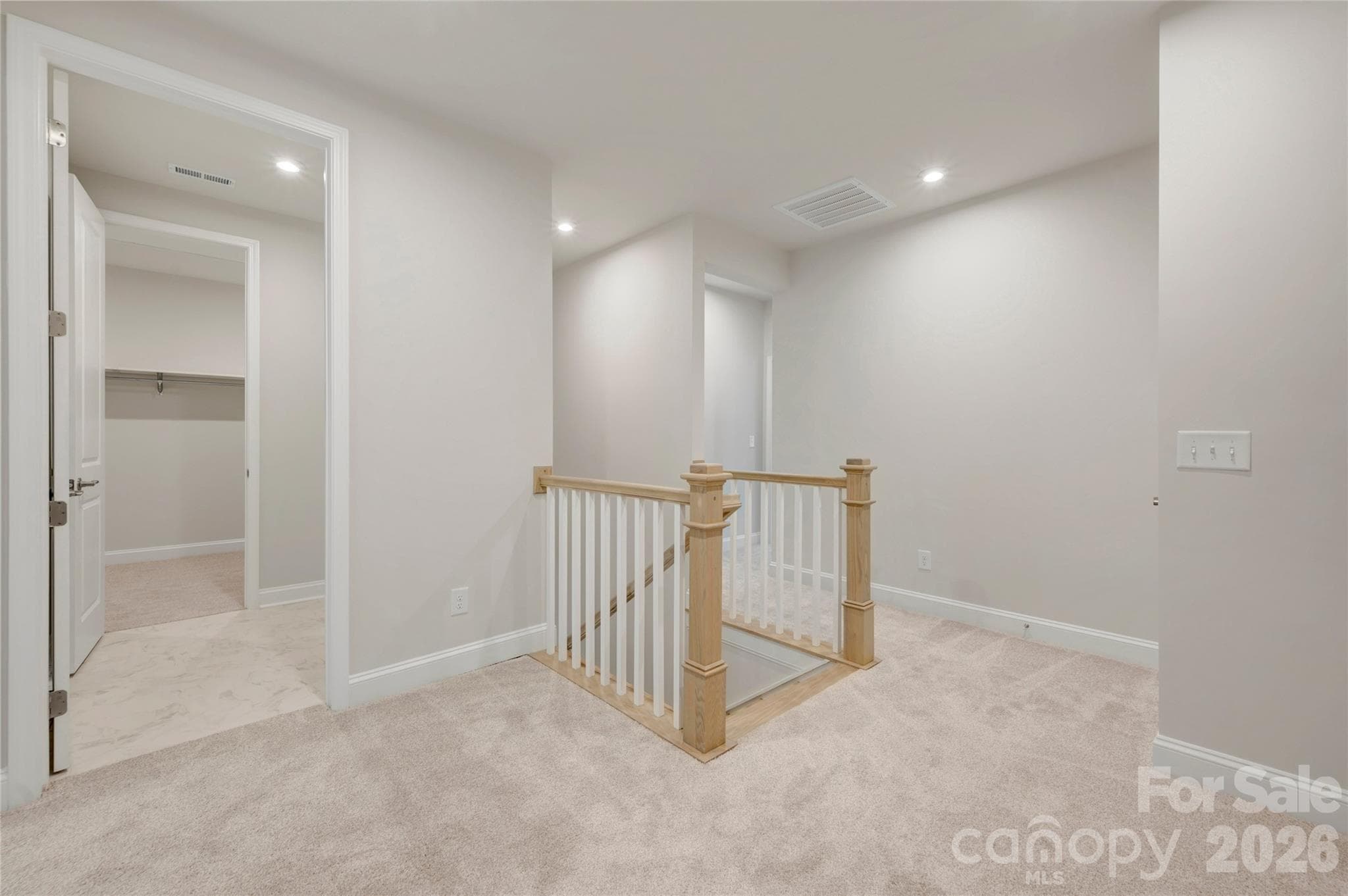Second floor landing with open rails - Fort Mill