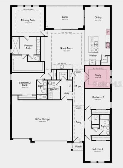 Additional Highlights include: Tray ceiling package, whole house 8' interior doors, outdoor kitchen rough-in, gourmet kitchen appliance package, whole house blinds, and quartz countertops. - 7343 JETTY CT, PALMETTO