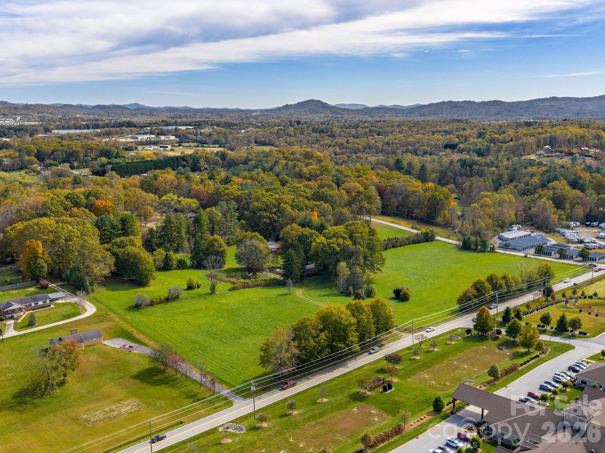 Aerial - 5620 Old Haywood Road, Mills River