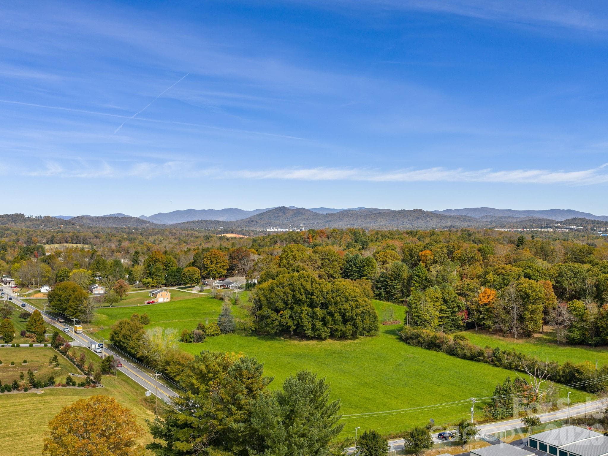 Aerial - 5620 Old Haywood Road, Mills River
