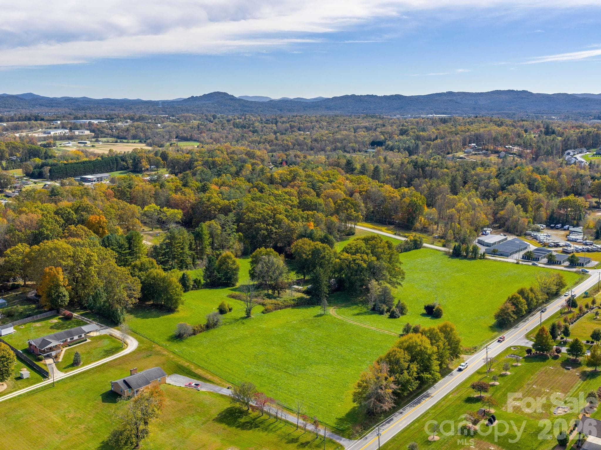 Aerial - 5620 Old Haywood Road, Mills River