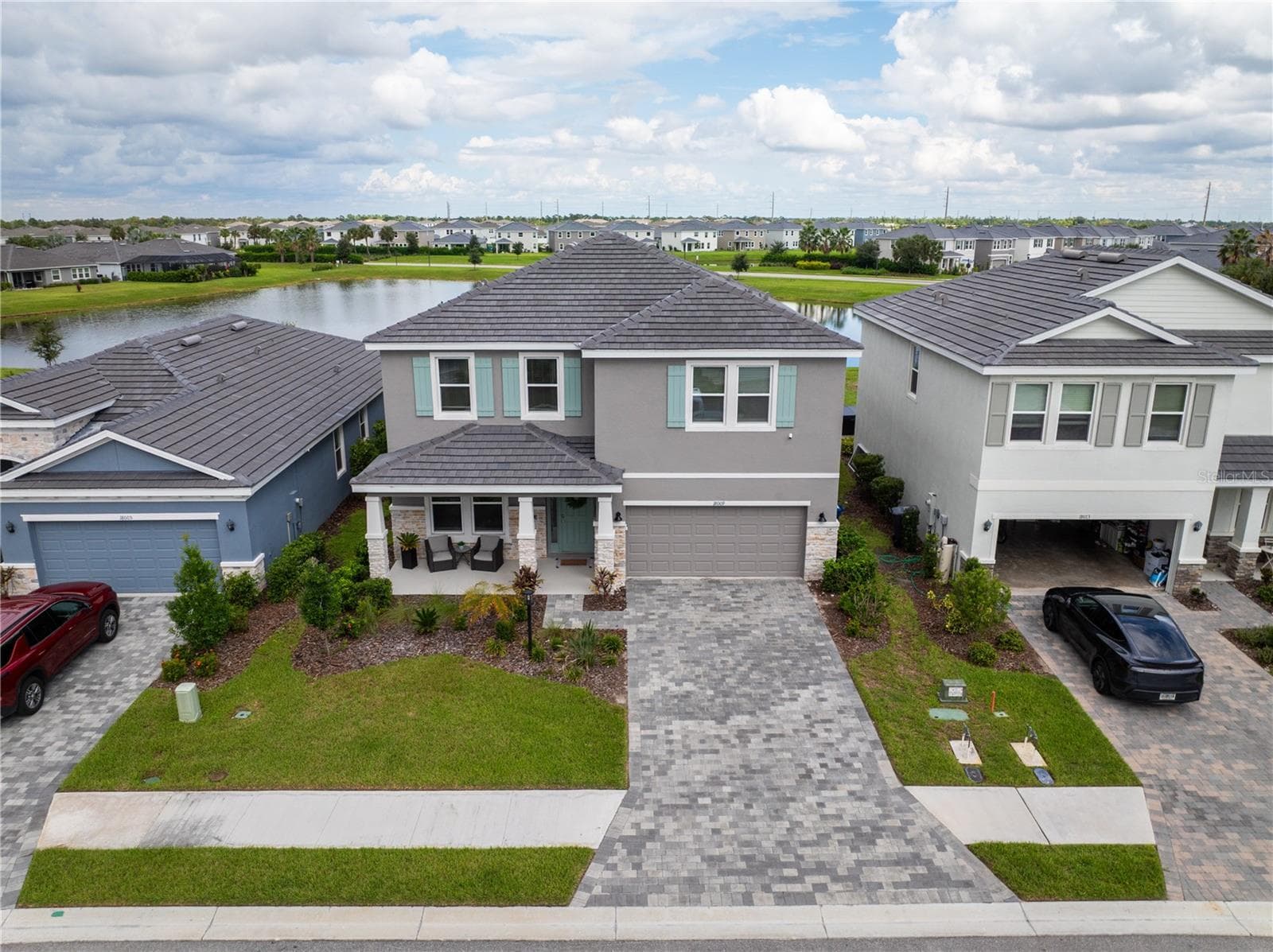 Aerial view - 18009 TAVERNSIDE TRL, LAKEWOOD RANCH