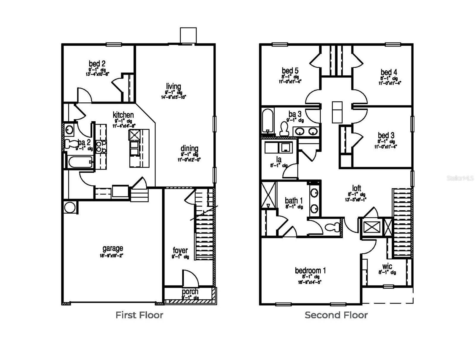 D.R. Horton "Robie" Model Floorplan - 1782 EAGLE HAMMOCK BLVD, EAGLE LAKE