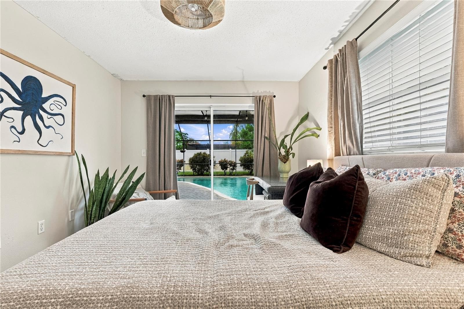 Bedroom 4 with pool patio access - 10211 139TH ST, LARGO