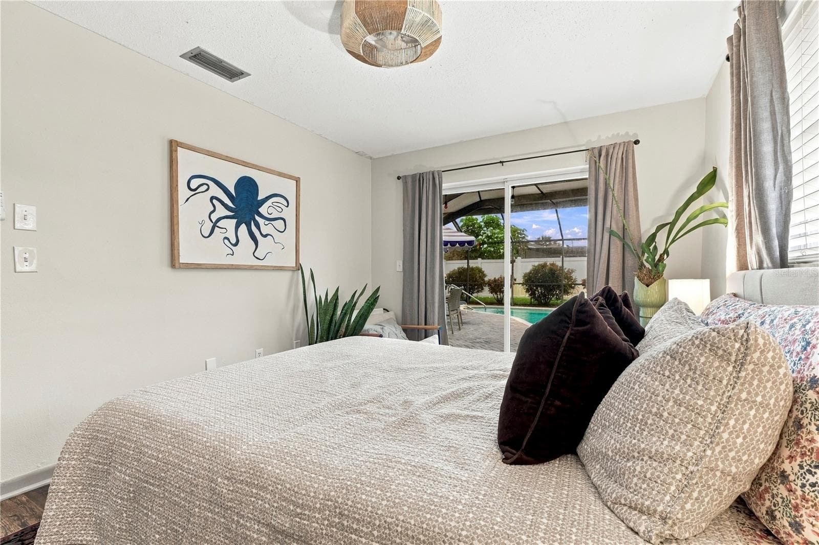 Bedroom 4 with pool patio access - 10211 139TH ST, LARGO