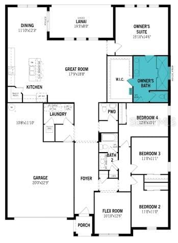 Waterbrooke Lot 6071 with the super shower upgrade - 2814 SWEET ACACIA DR, CLERMONT