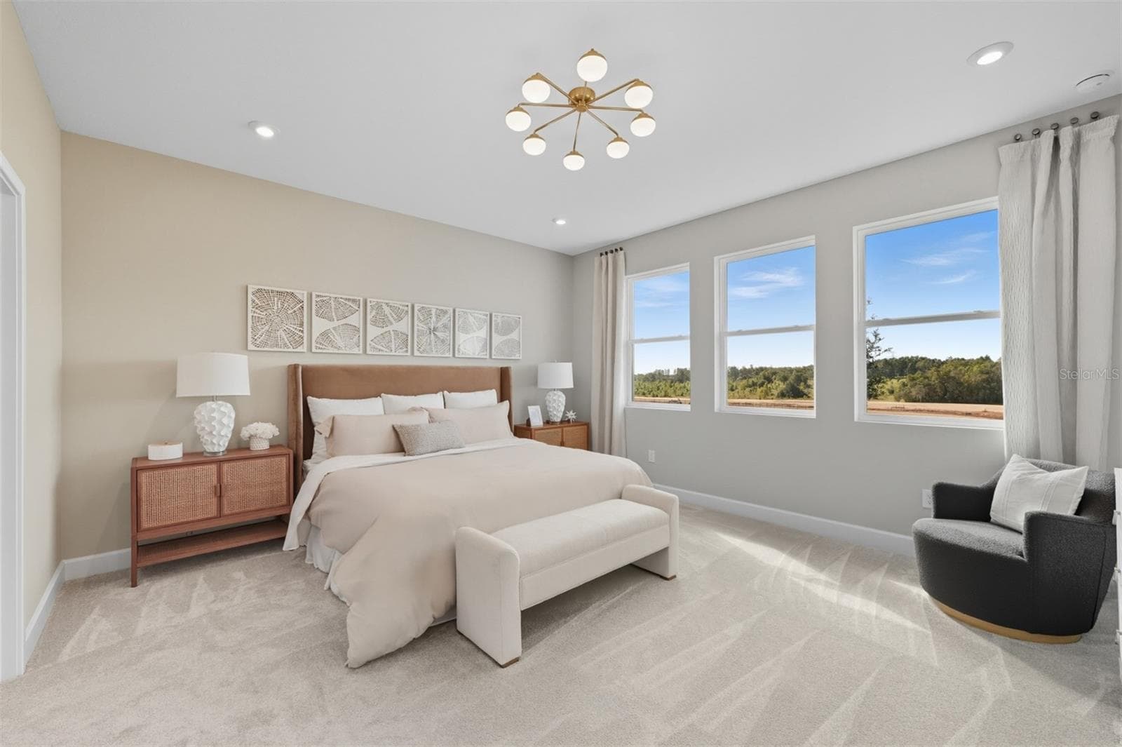 Waterbrooke Dahlia Model Primary Bedroom - 2814 SWEET ACACIA DR, CLERMONT