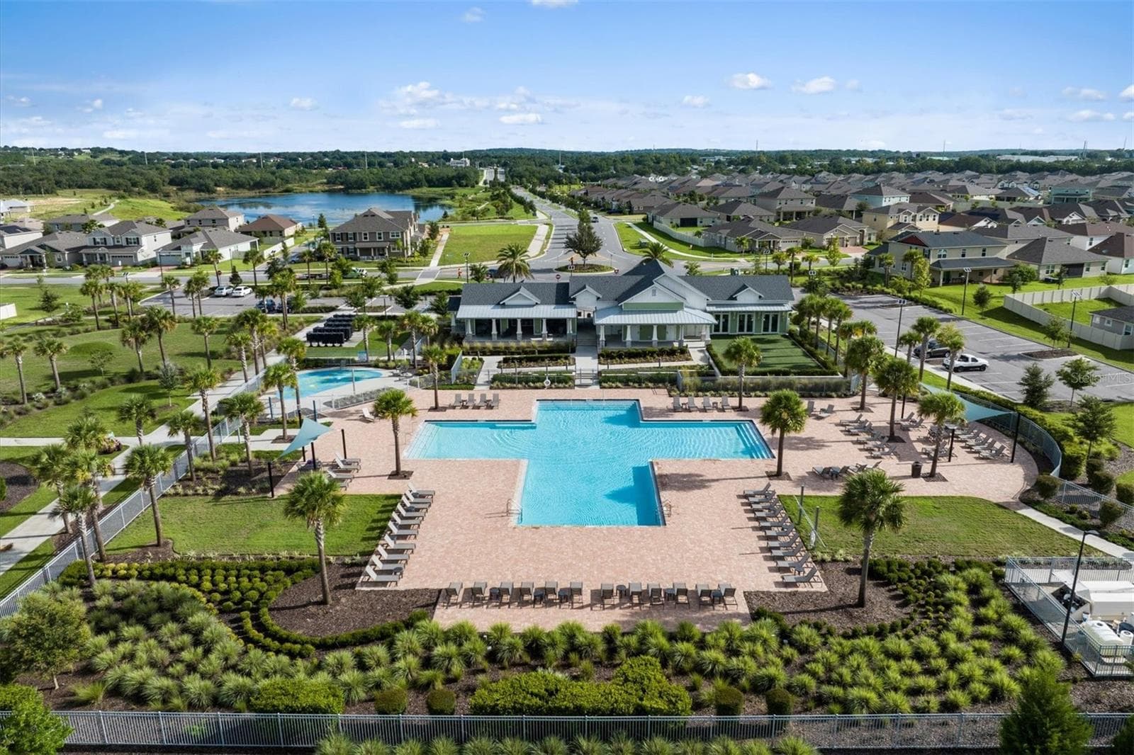 Waterbrooke Community Pool (Aerial View) - 2811 SWEET ACACIA DR, CLERMONT