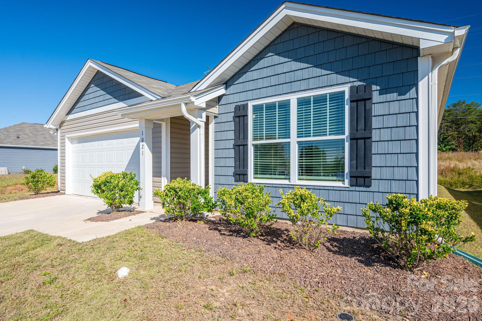 Mature Landscaping in place - 1021 Foxberry Lane, Maiden