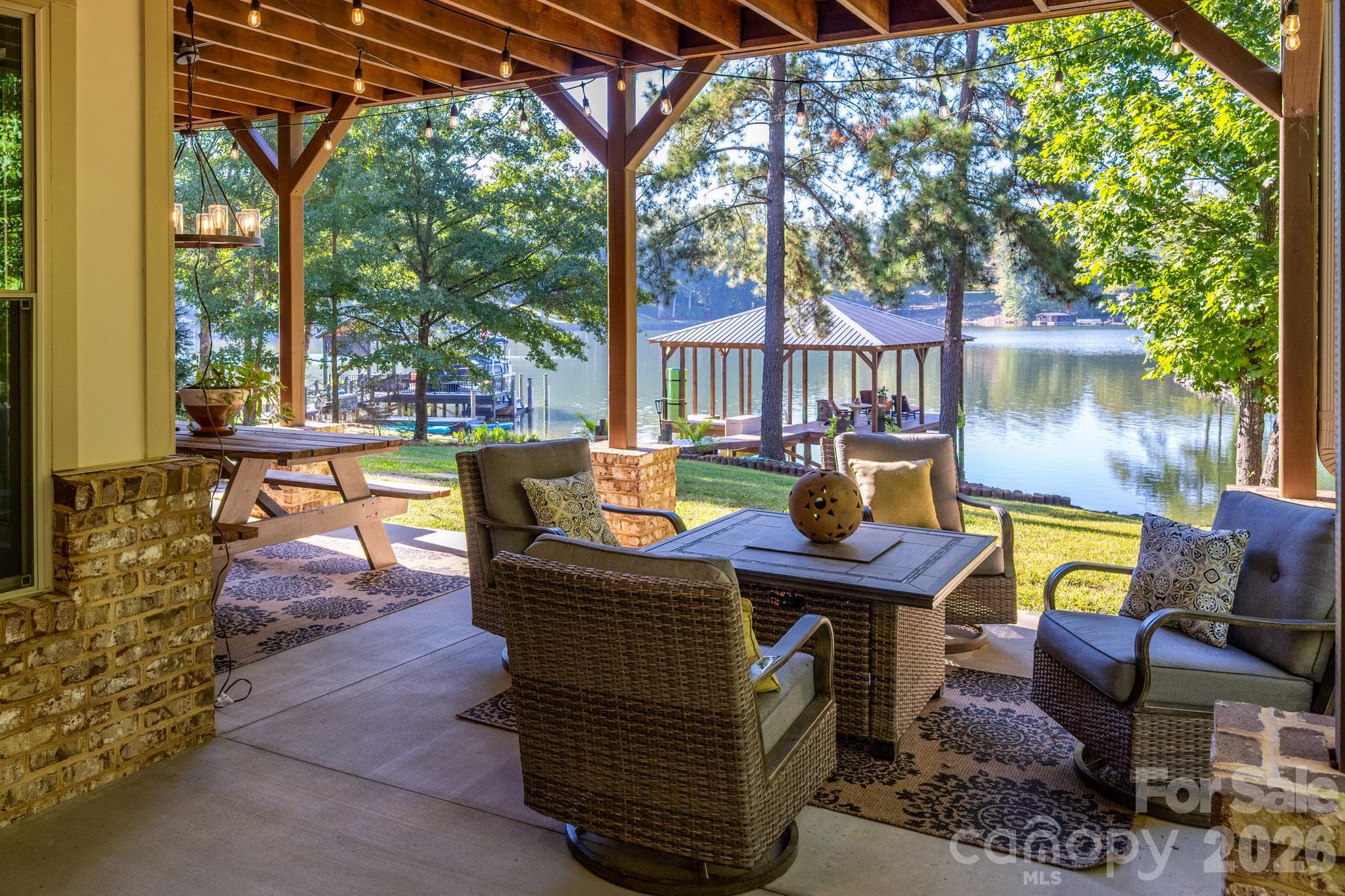 Lower level covered Patio - 1285 Saunders Drive, Catawba