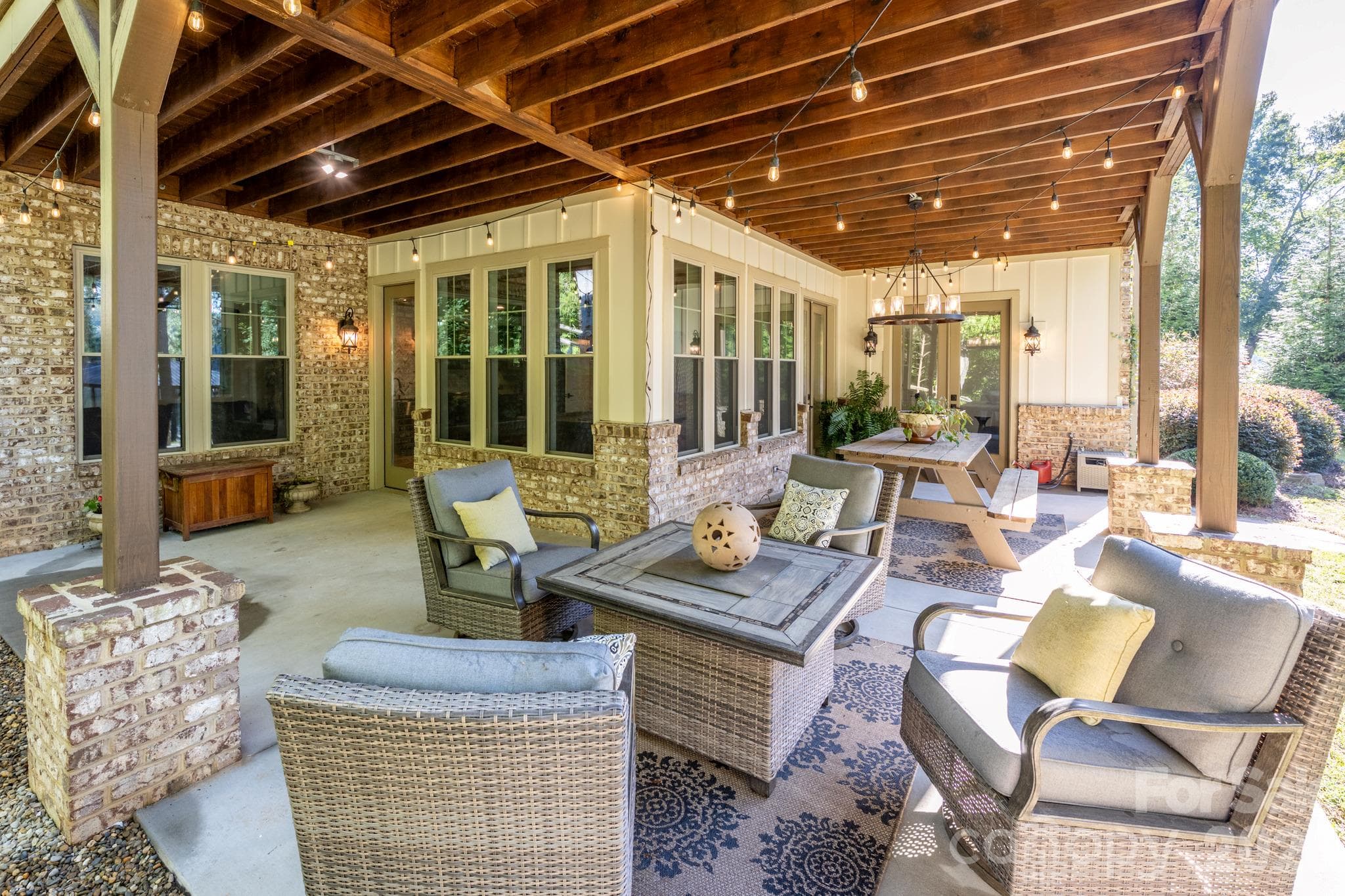 Lower level covered Patio - 1285 Saunders Drive, Catawba