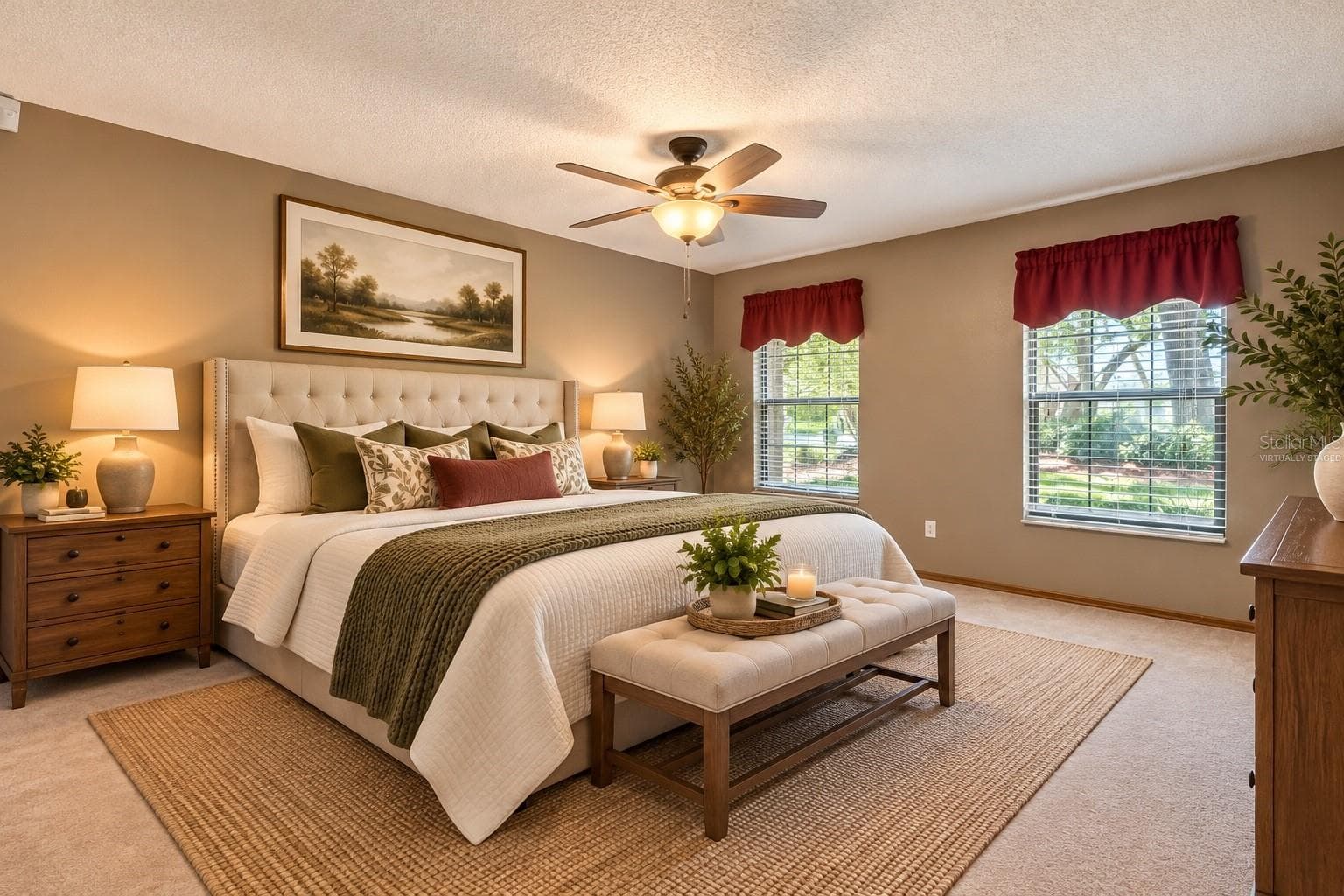 Virtually Staged Primary Bedroom - 288 RINGWOOD DR, WINTER SPRINGS