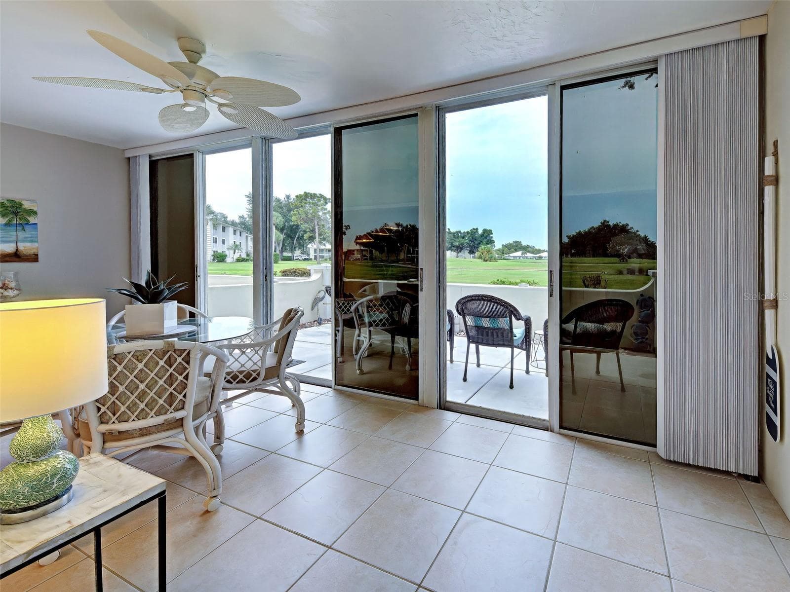 Enclosed Lanai with view of Golf Course - 435 CERROMAR LN #329, VENICE