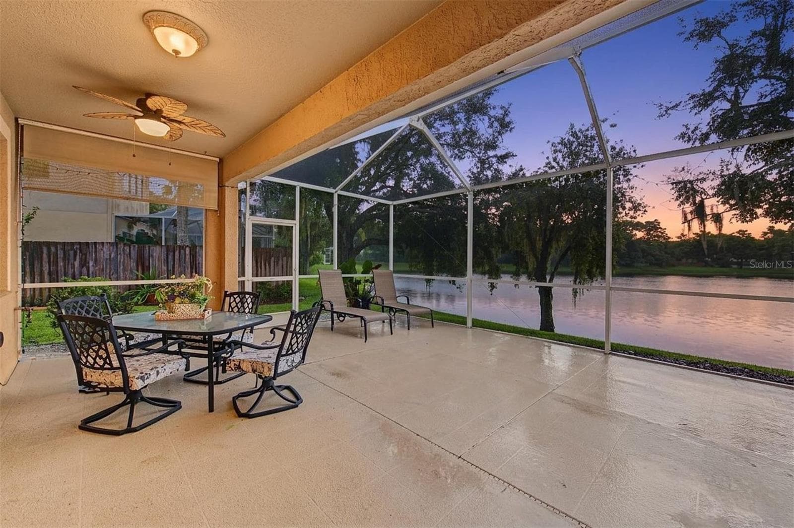 Covered and screened back lanai - great pond view - 8417 FENWICK AVE, TAMPA