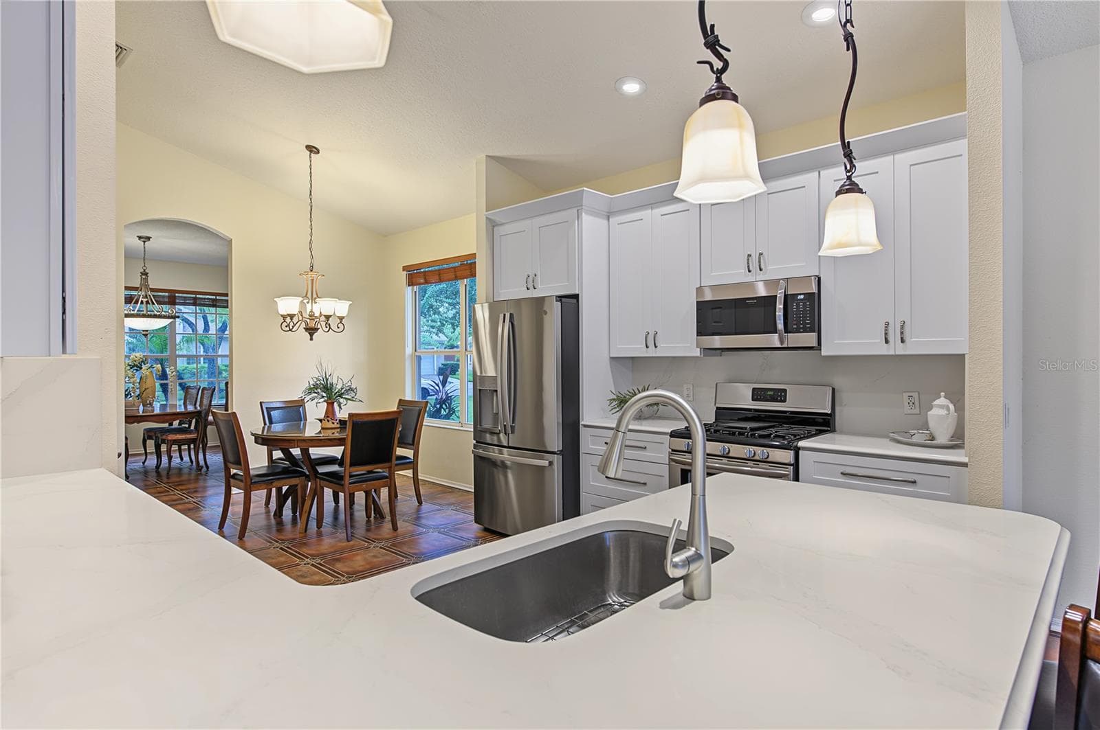Recently updated Kitchen Cabinets and Appliances, Inset lights and drop down lights, pot drawers, soft close and more. - 8417 FENWICK AVE, TAMPA