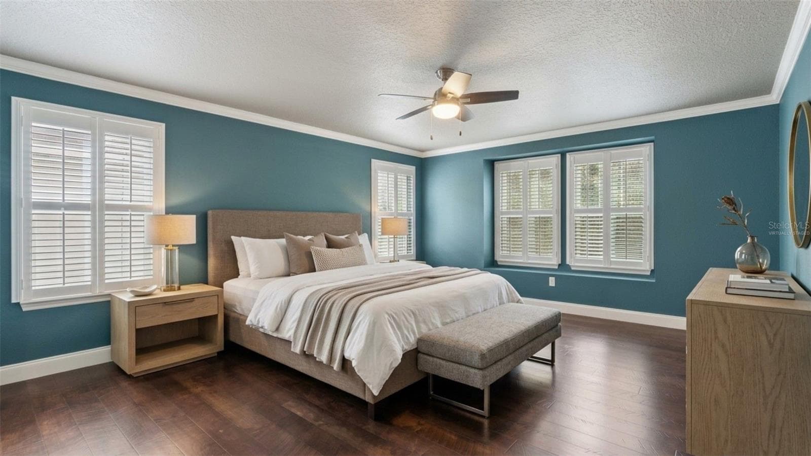 Virtually staged. Primary Bedroom - 14825 PORTER RD, WINTER GARDEN