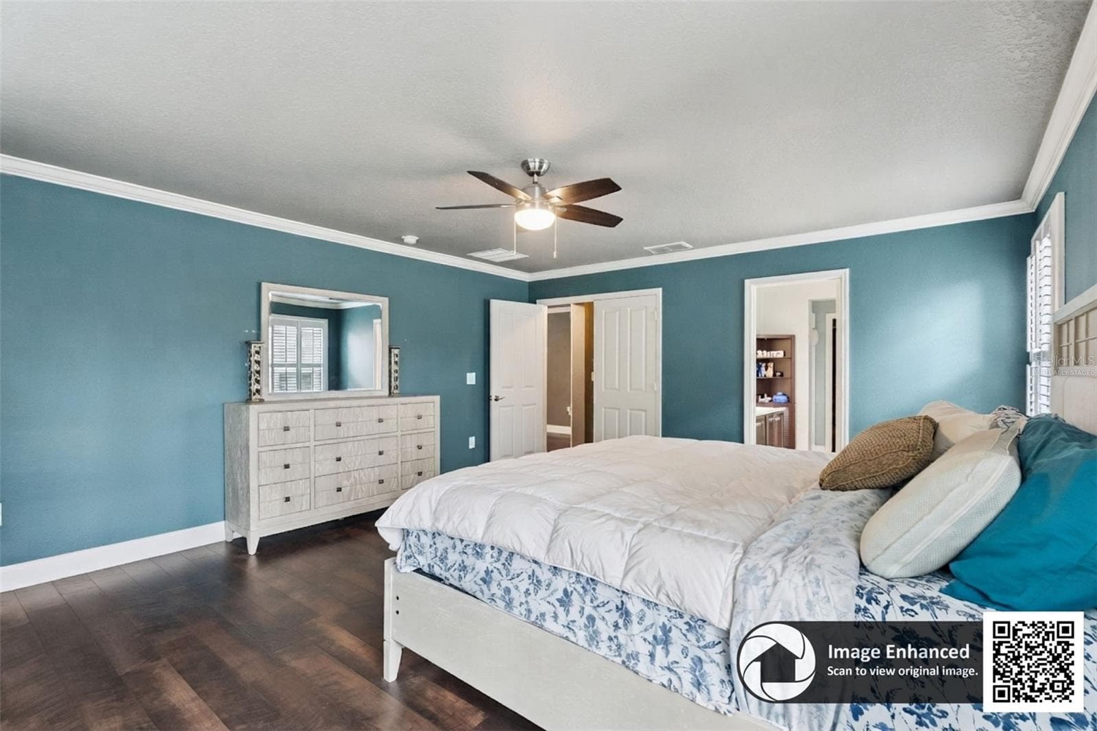 Virtually staged. Primary Bedroom - 14825 PORTER RD, WINTER GARDEN