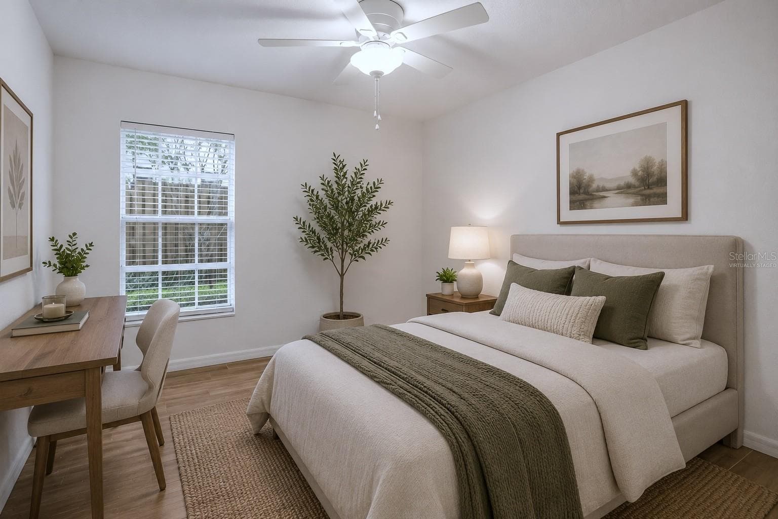 Virtually staged second bedroom - 468 W PAR ST #468, ORLANDO