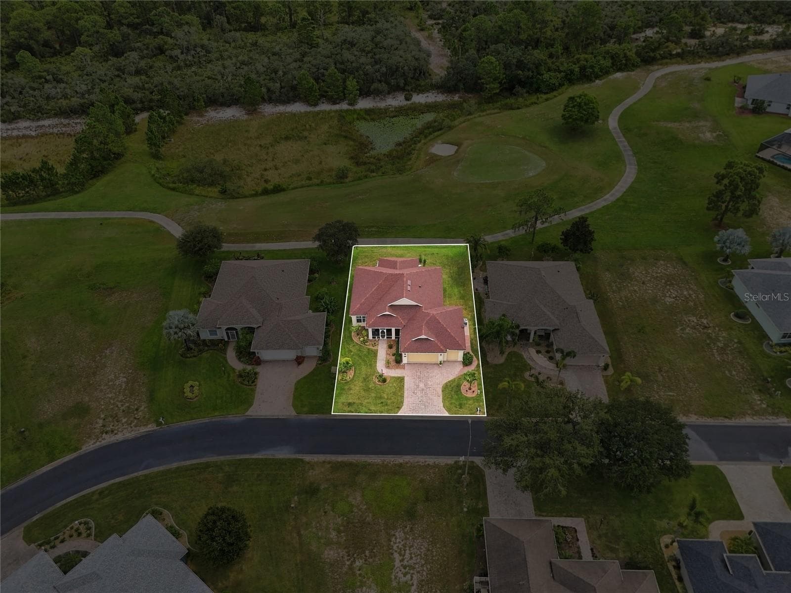 Aerial view of property - 4286 NORTH COURSE LN, AVON PARK