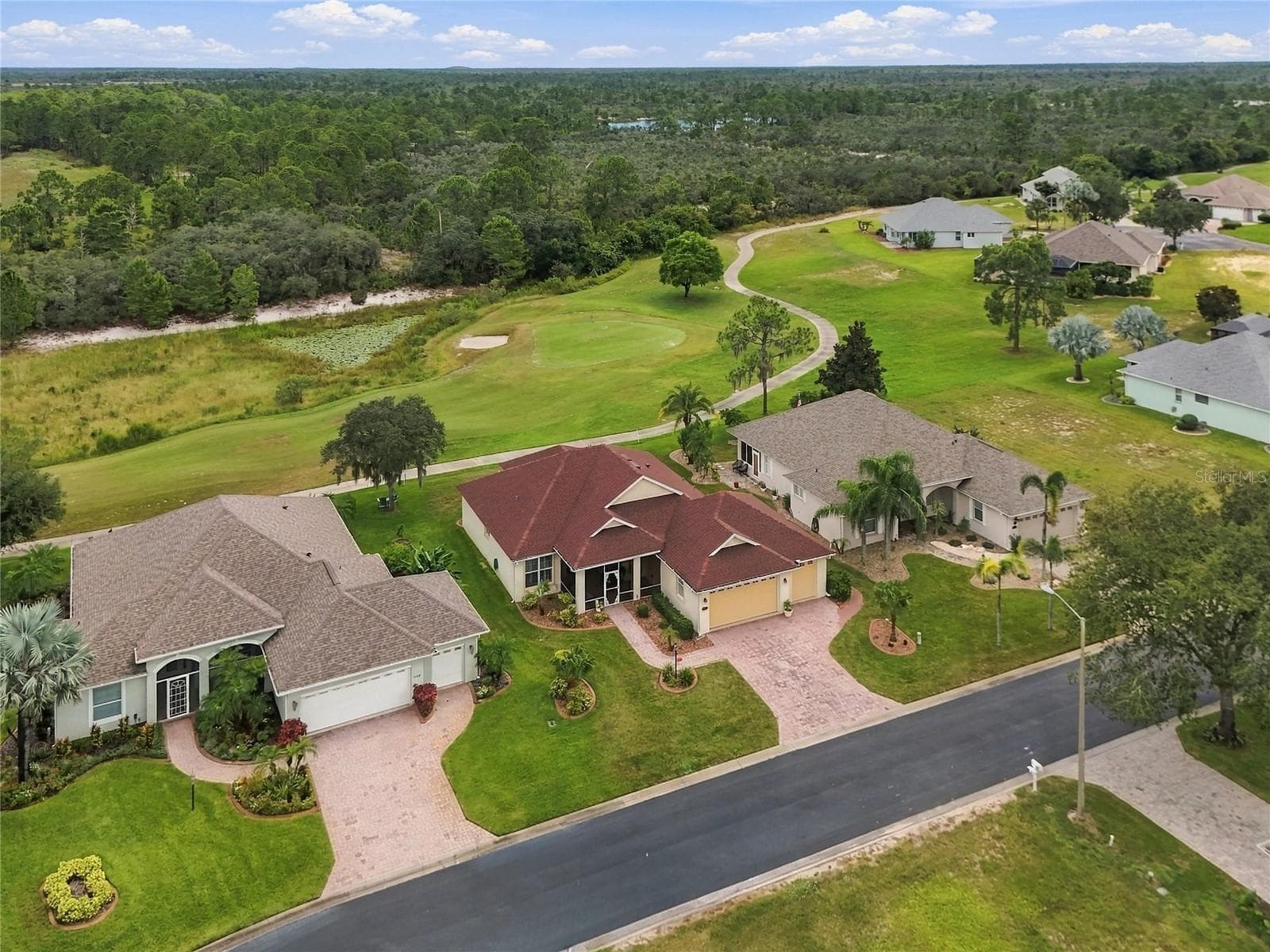 Aerial view of property - 4286 NORTH COURSE LN, AVON PARK