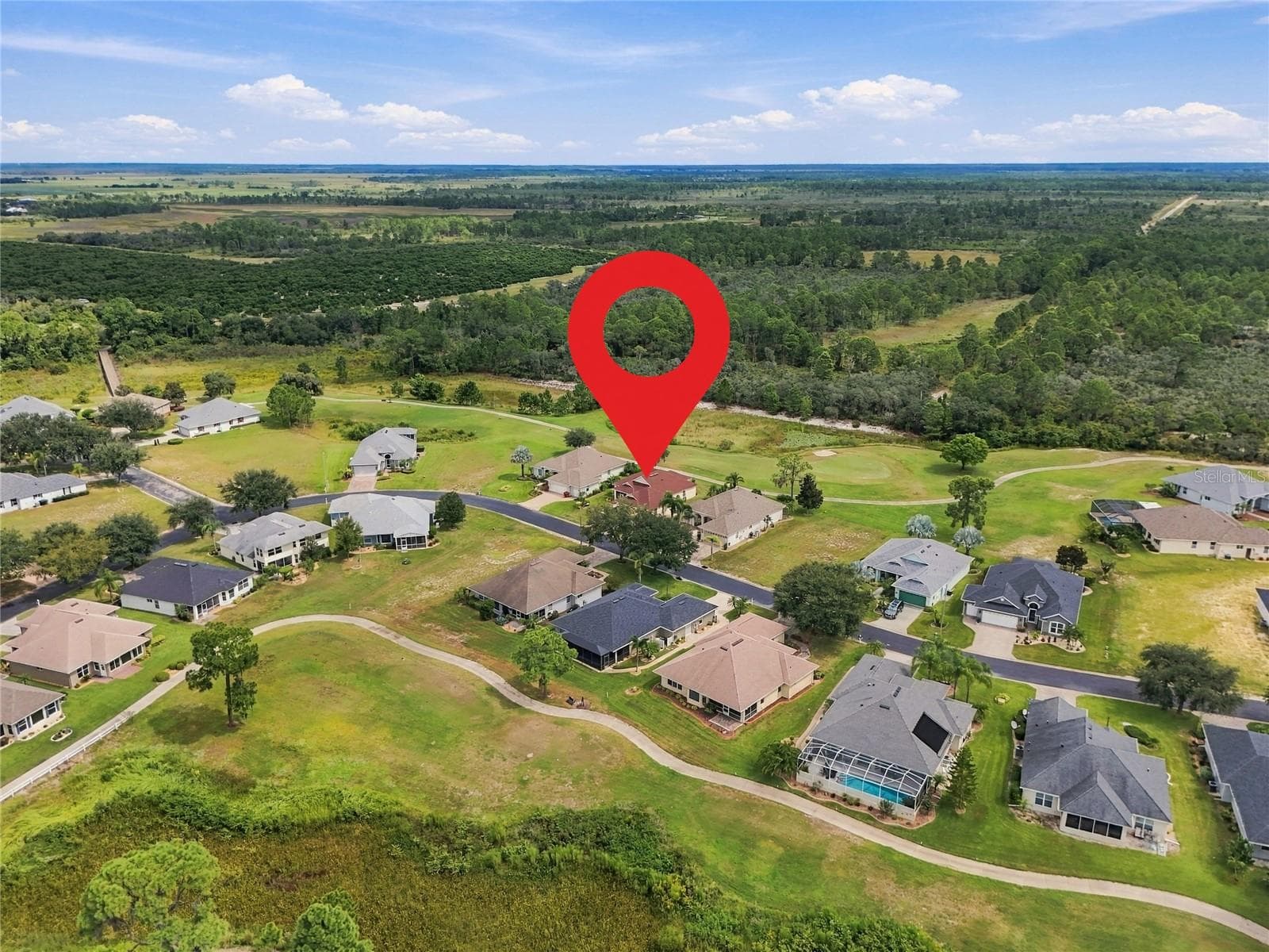 Aerial view of property - 4286 NORTH COURSE LN, AVON PARK