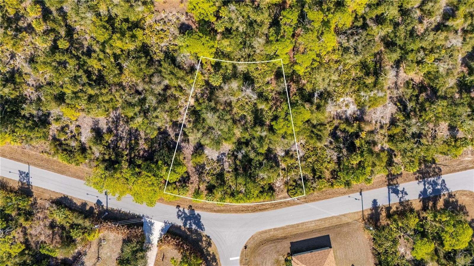 Aerial view of the lot. - 1216 SHERWIN ST, PORT CHARLOTTE