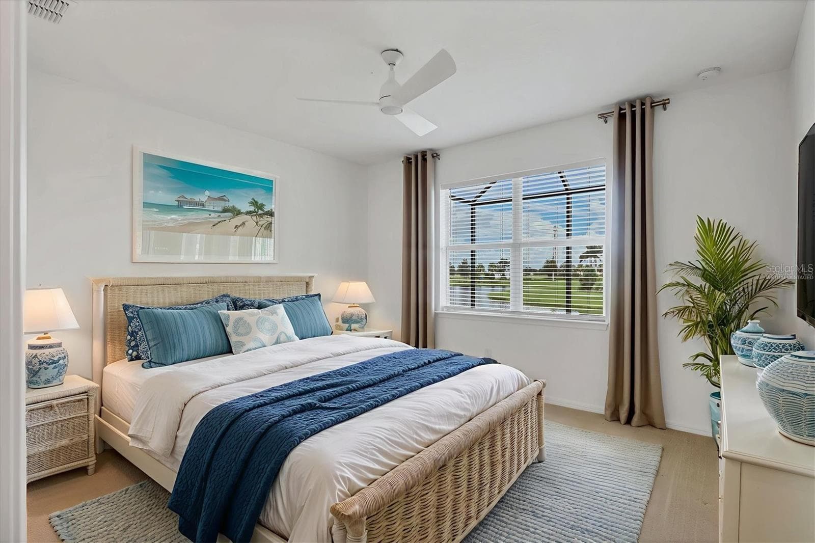 Virtually staged master bedroom. - 10434 SPRING TIDE WAY, PARRISH