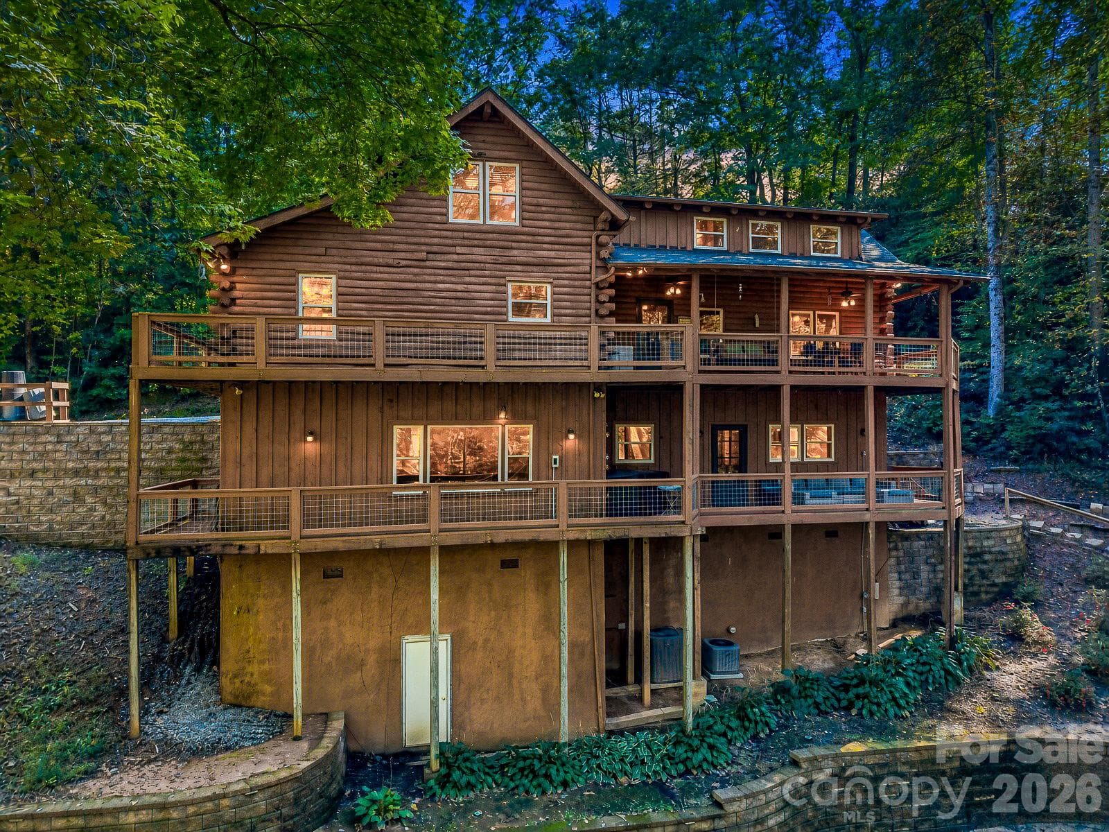 Back of house - 127 Cattail Road, Lake Lure