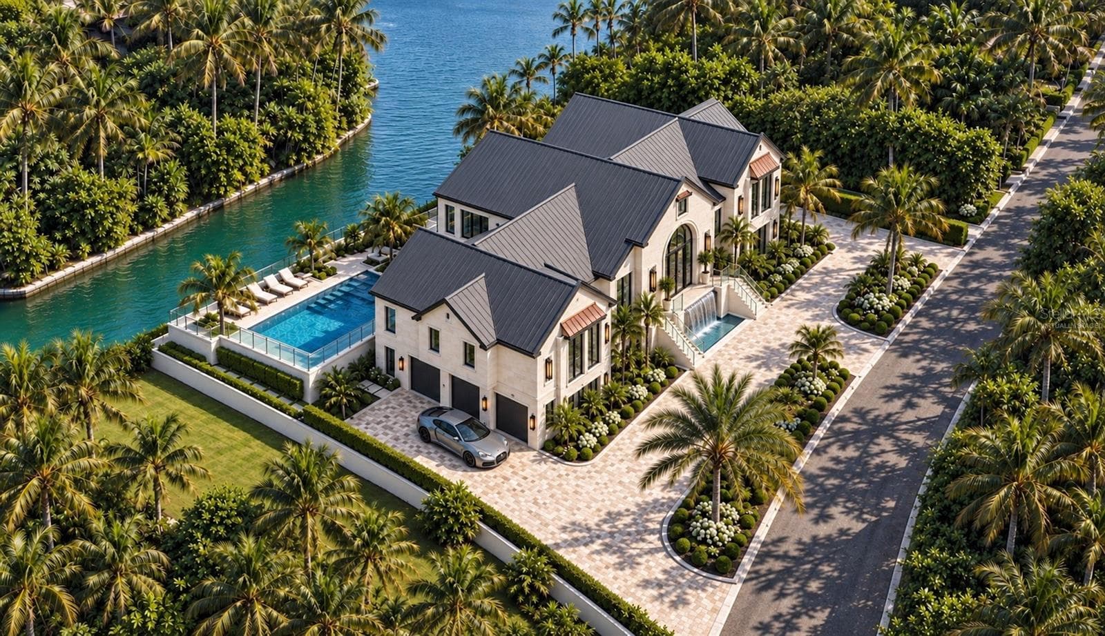 Nature canal view. Virtually staged. - 546 FREELING DR, SARASOTA