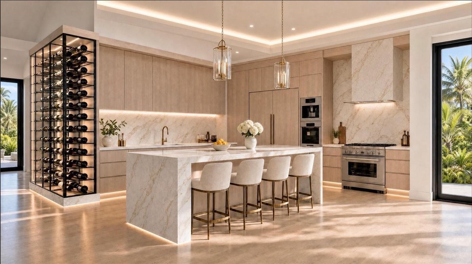 Kitchen. Virtually staged. - 546 FREELING DR, SARASOTA