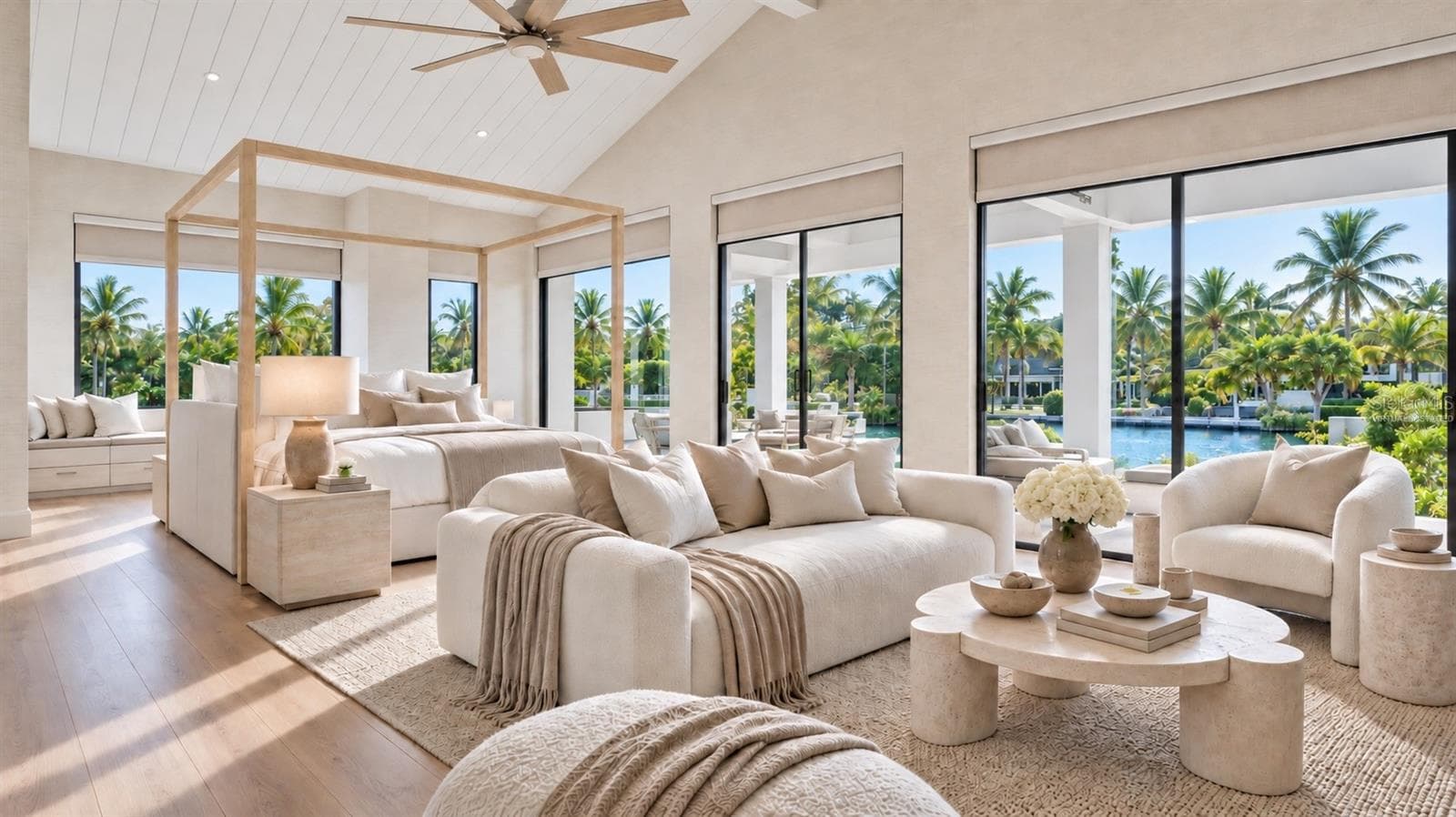 Primary suite. Virtually staged. - 546 FREELING DR, SARASOTA