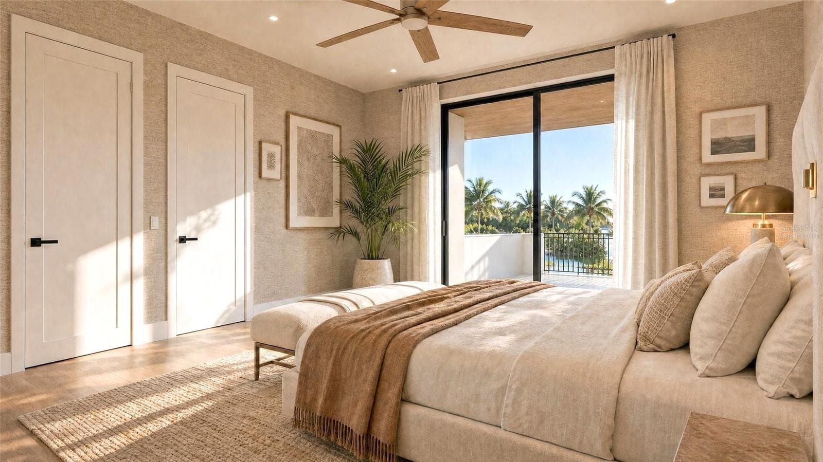 Guest bedroom. Virtually staged. - 546 FREELING DR, SARASOTA