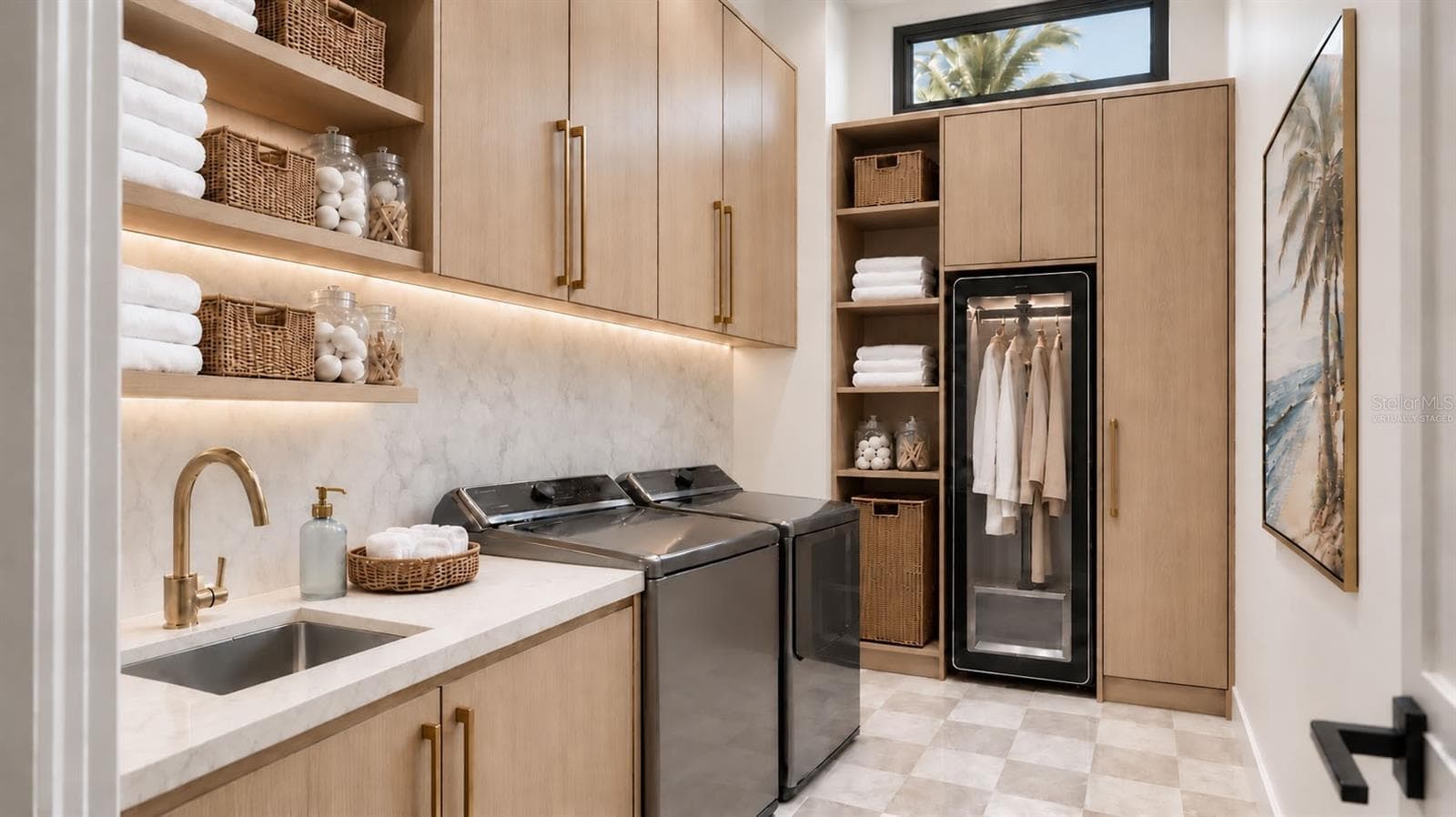 Laundry room. Virtually staged. - 546 FREELING DR, SARASOTA