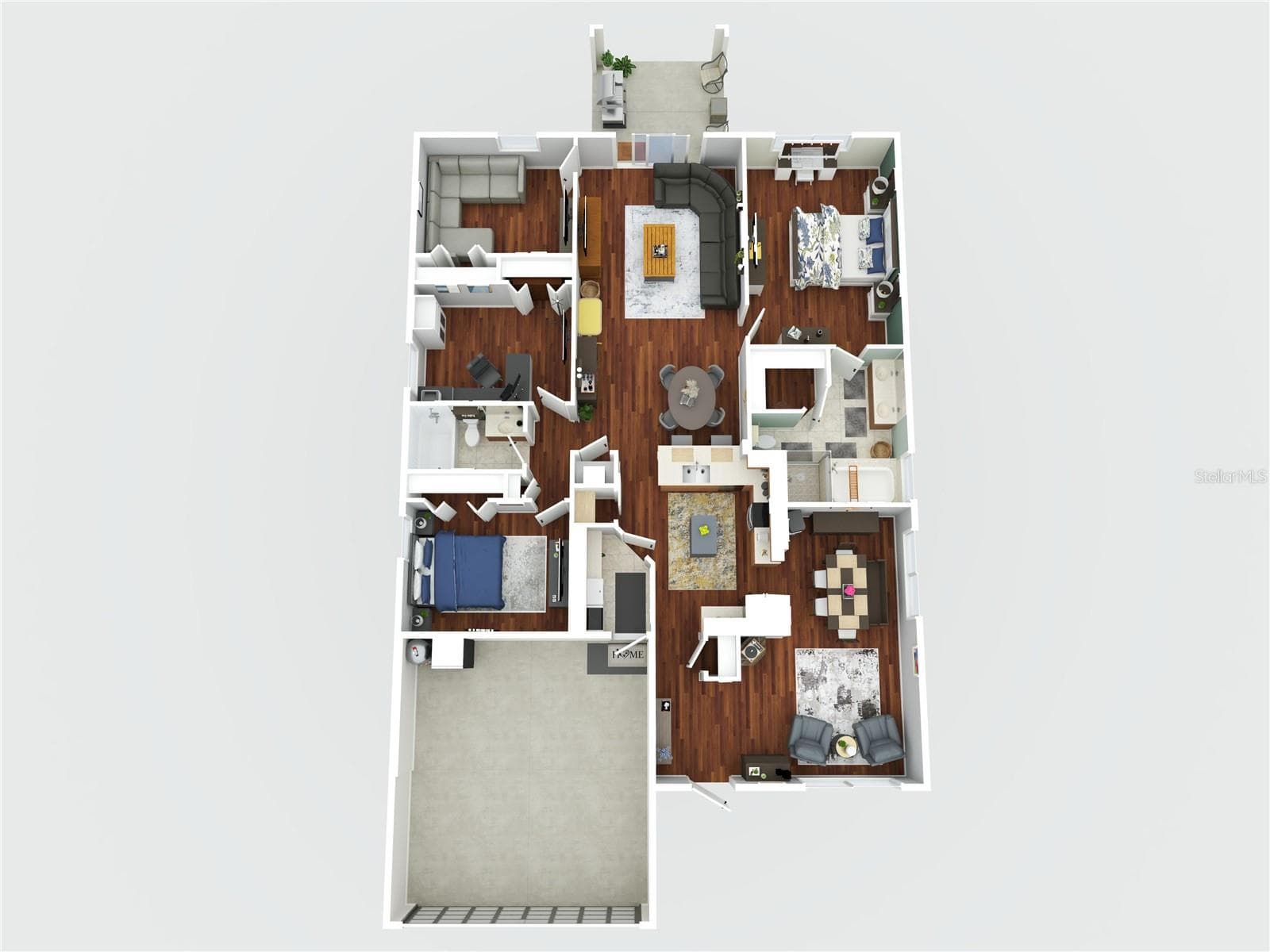 3D Floor Plan - 9006 41ST ST E, PARRISH