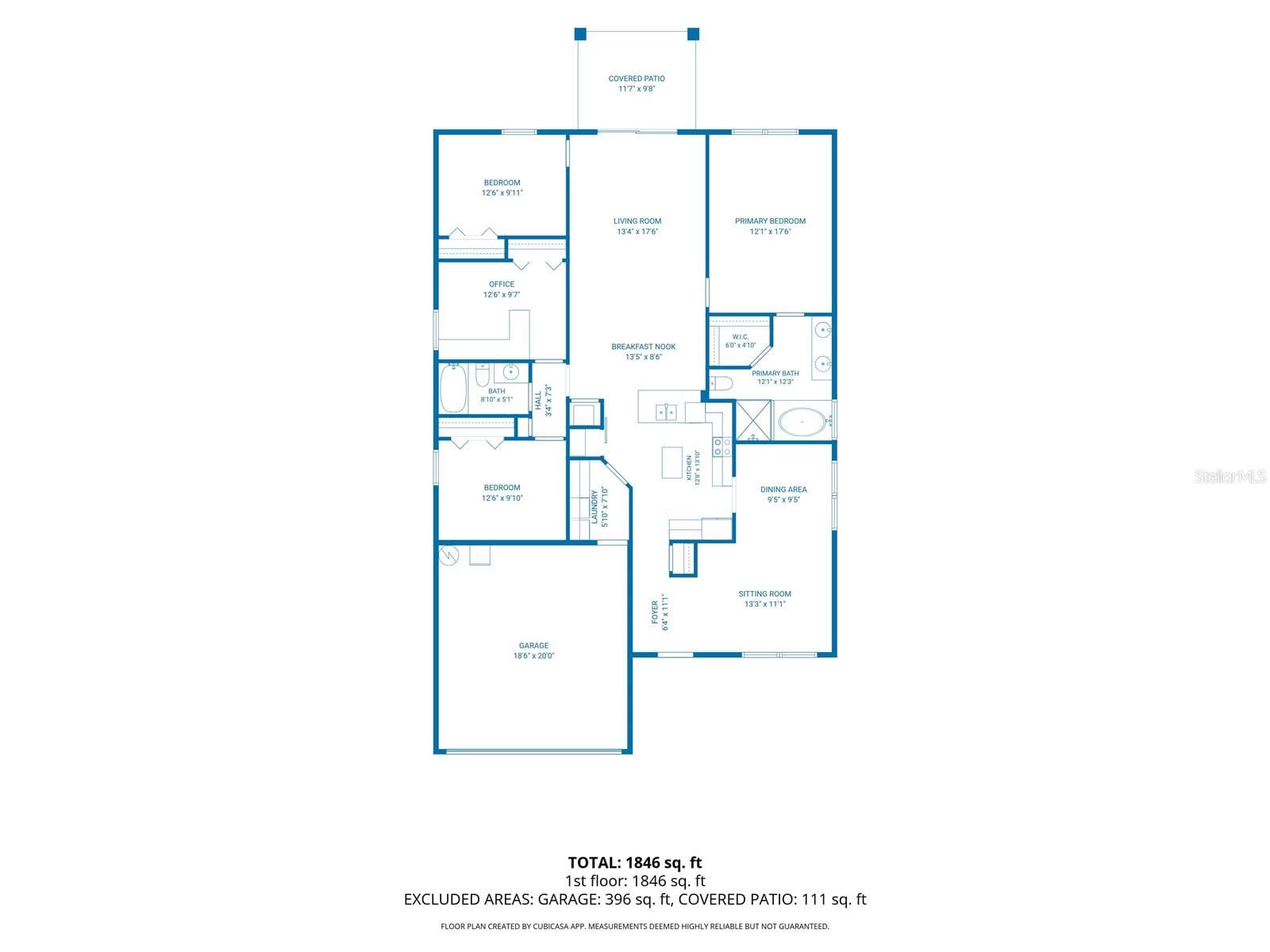 2D Floor Plan - 9006 41ST ST E, PARRISH