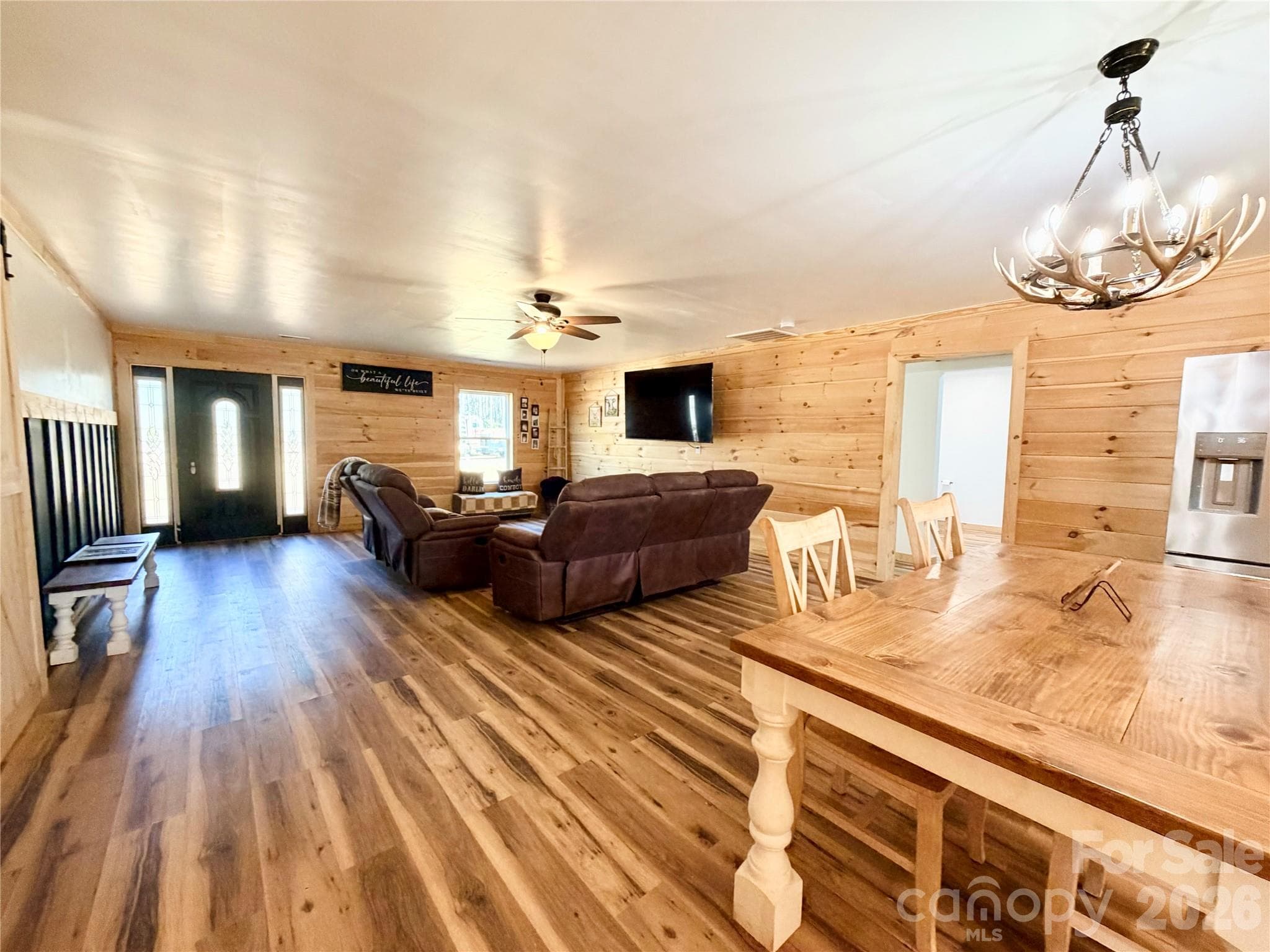 Dining and Living Room - 550 Dills Road, Rutherfordton