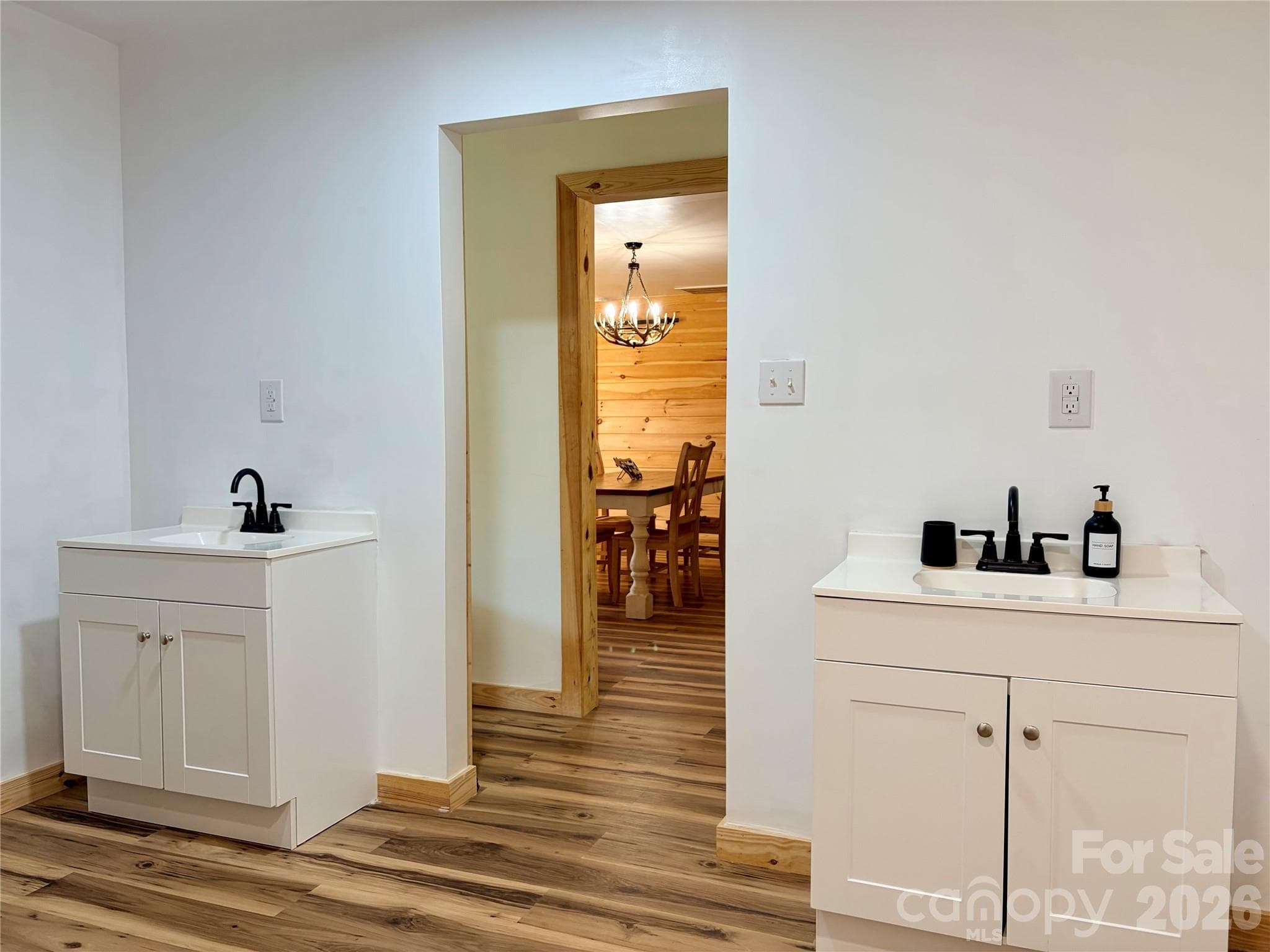 Hall Bathroom with dual sinks - 550 Dills Road, Rutherfordton