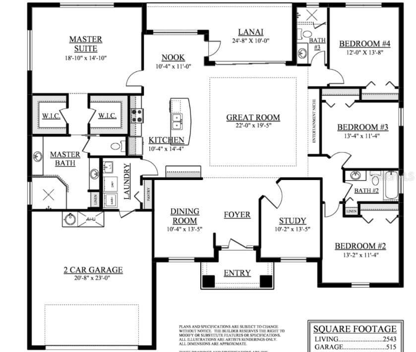 Floor Plan - 16405 NW 464B, MORRISTON