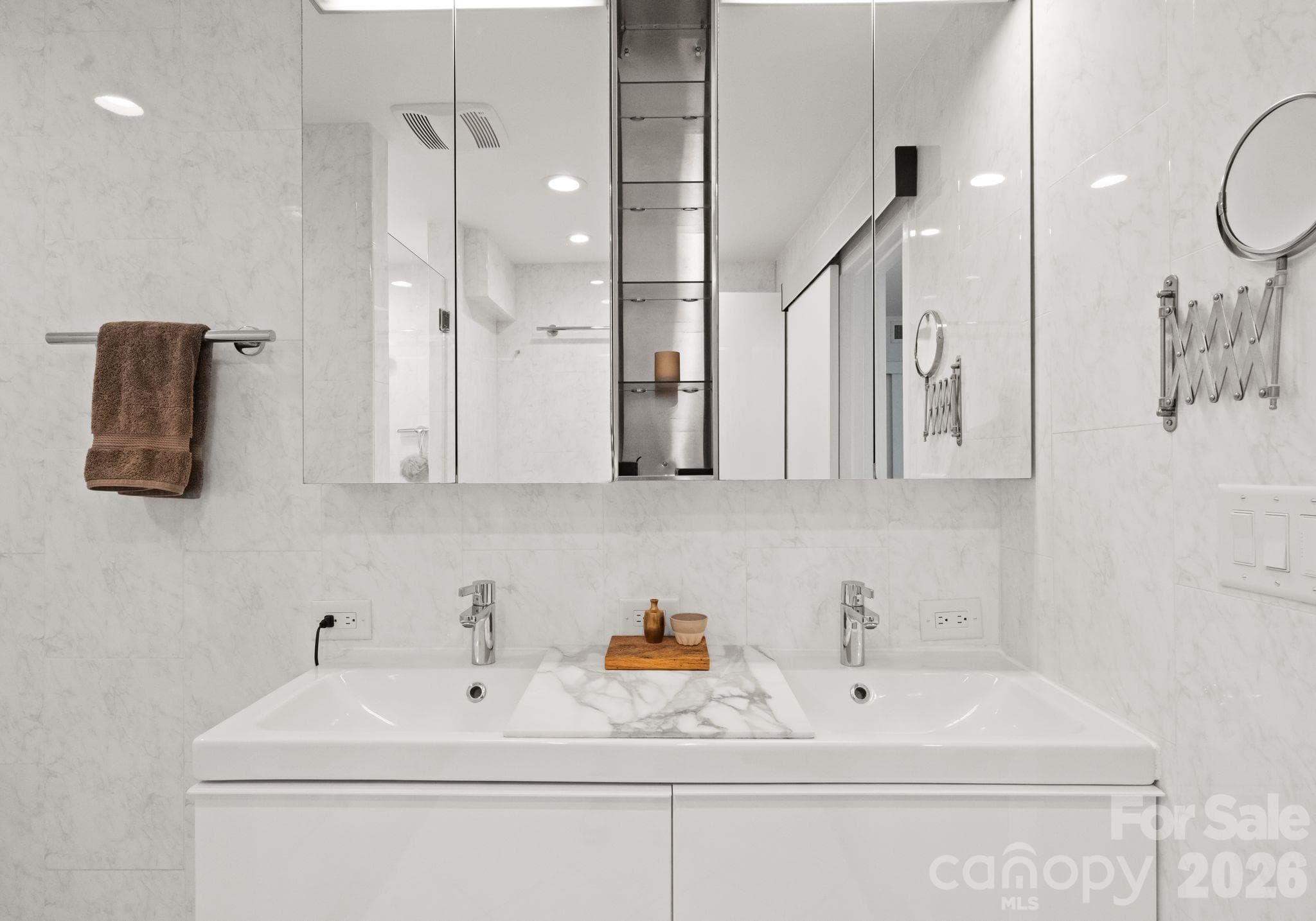 Updated primary bathroom - 1300 Queens Road, Charlotte