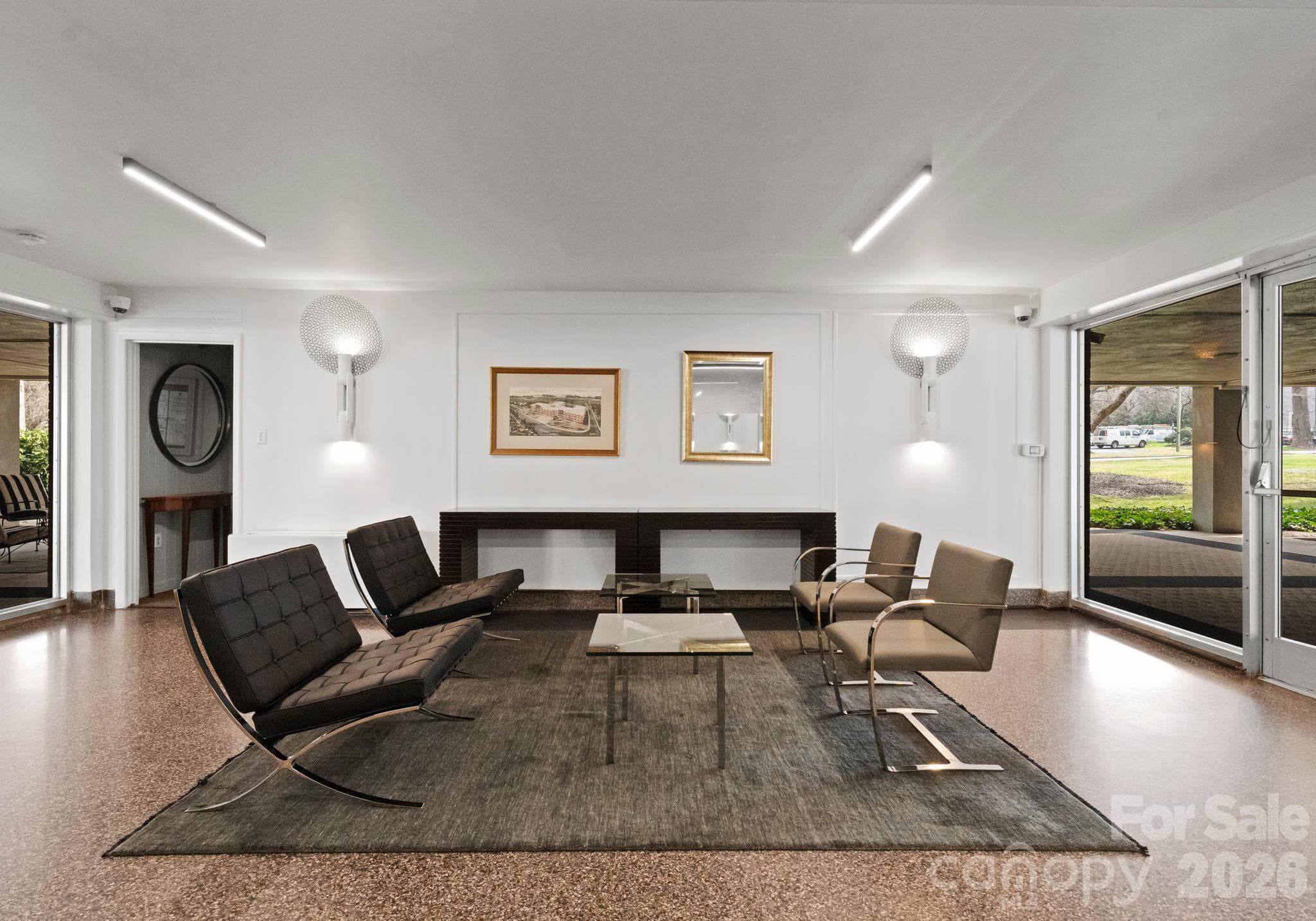 Entry ground level lobby of 1300 Queens Road. - 1300 Queens Road, Charlotte