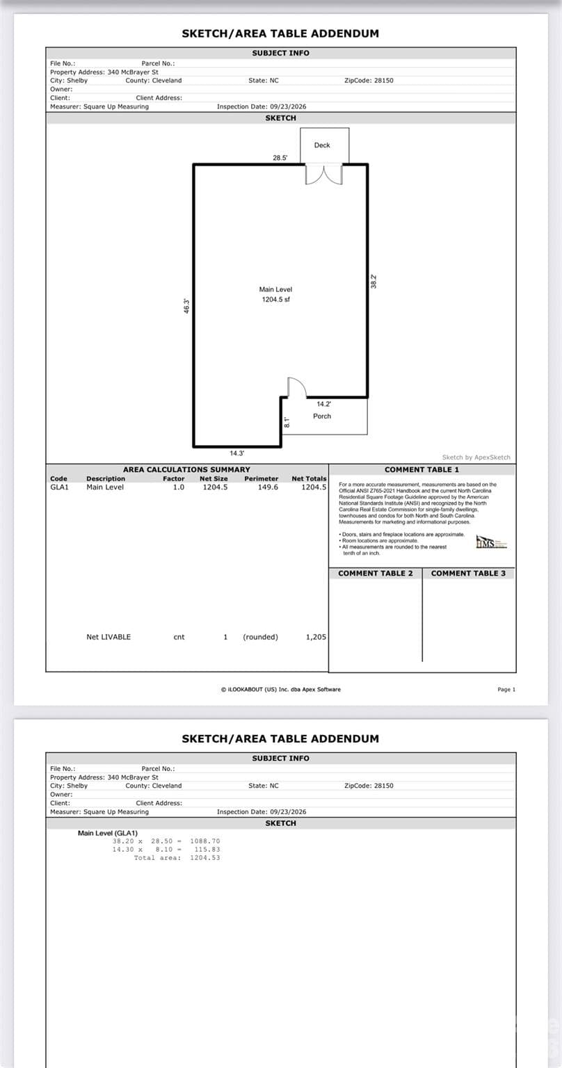 MEASURANCE - 340 McBrayer Street, Shelby