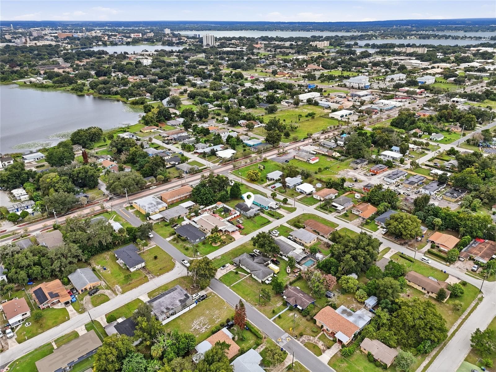 Aerial view - 420 AVENUE U NE, WINTER HAVEN