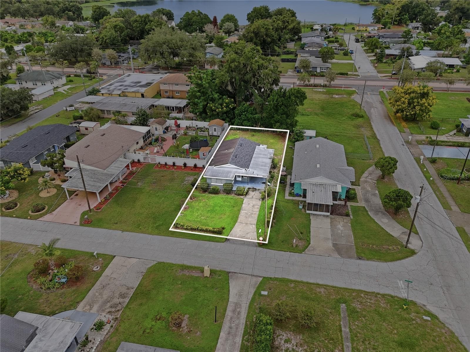 Aerial view - 420 AVENUE U NE, WINTER HAVEN